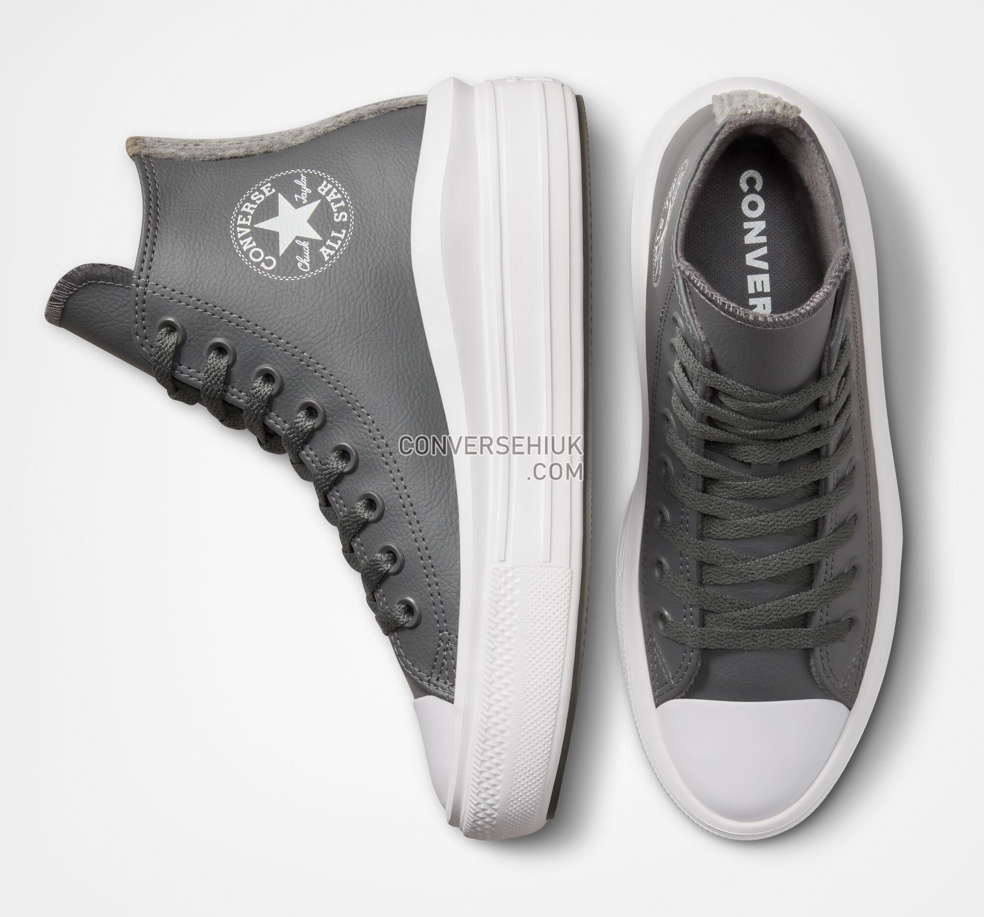 Converse Chuck Taylor All Star Move Platform Stripe Knit Iron Grey/Iron Grey/White A01344C Shoes