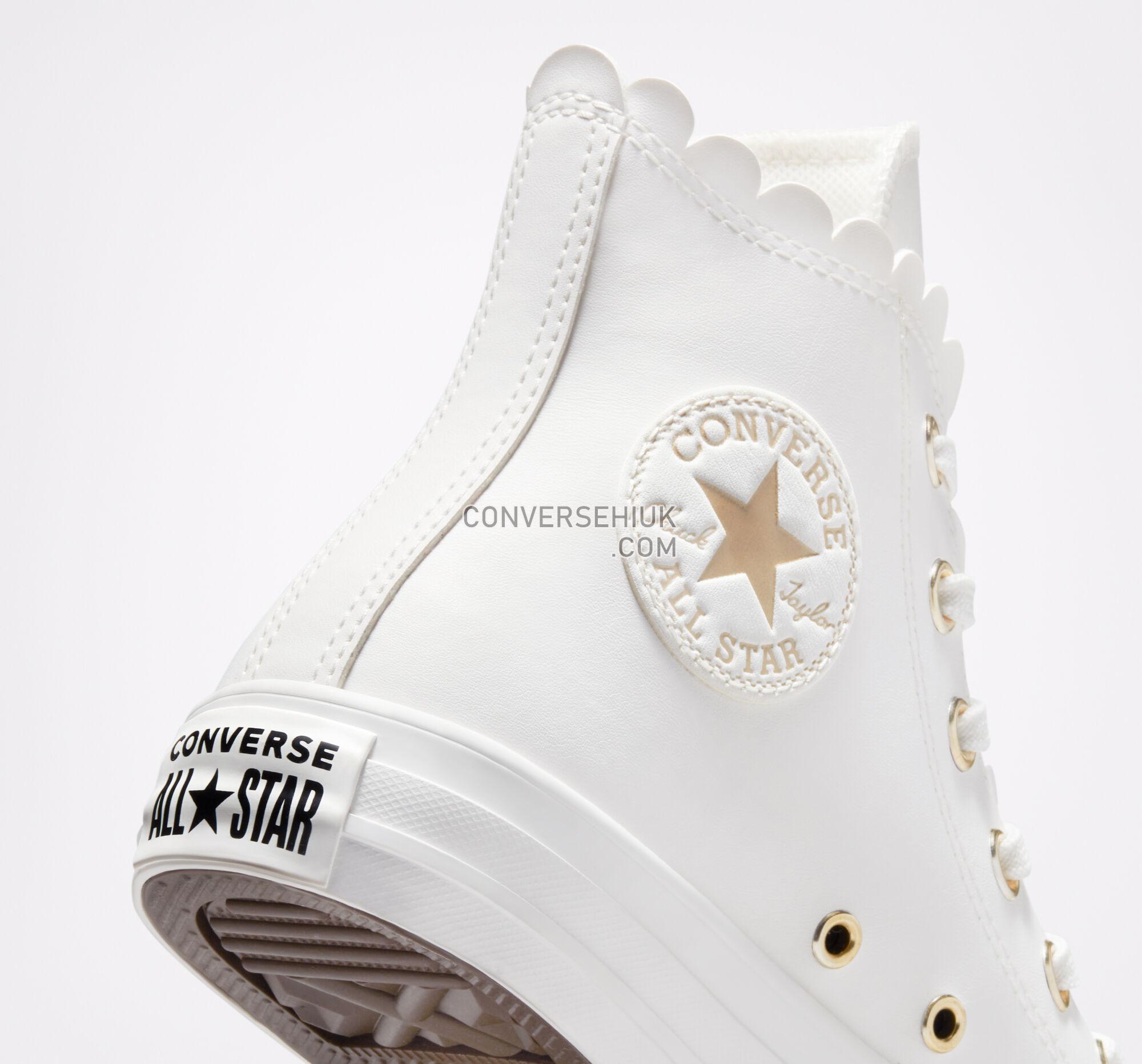 Converse Chuck Taylor All Star Mono White Vintage White/Egret/Gold A03718C Shoes