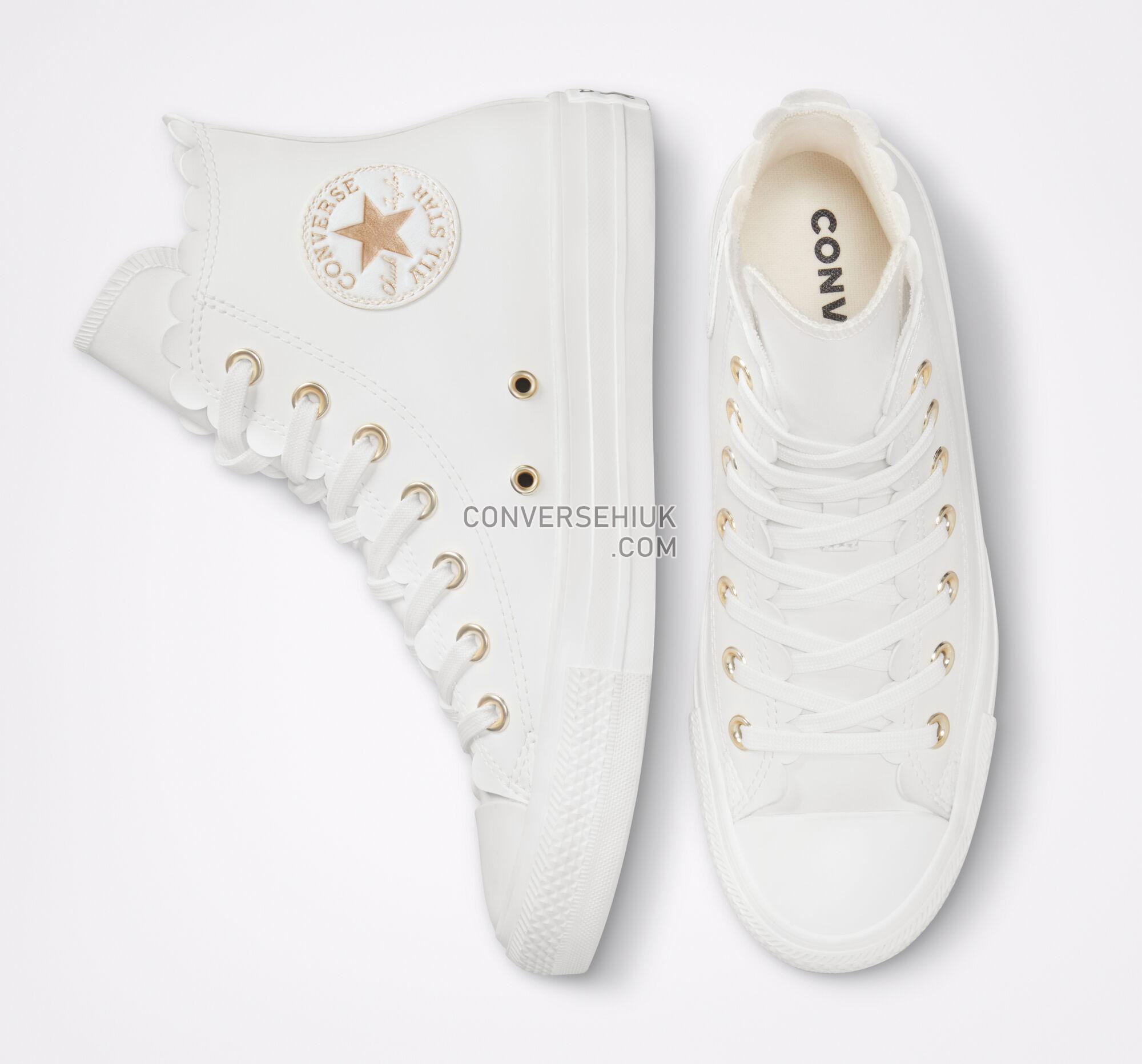 Converse Chuck Taylor All Star Mono White Vintage White/Egret/Gold A03718C Shoes