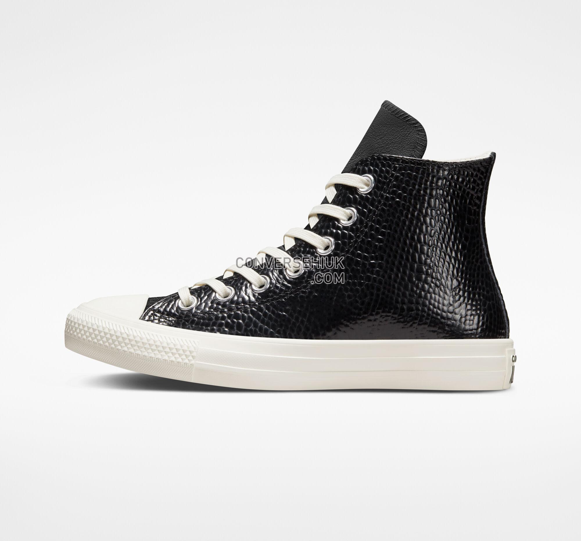 Converse Chuck Taylor All Star Croco Embossed Black/Black/Egret A04264C Shoes