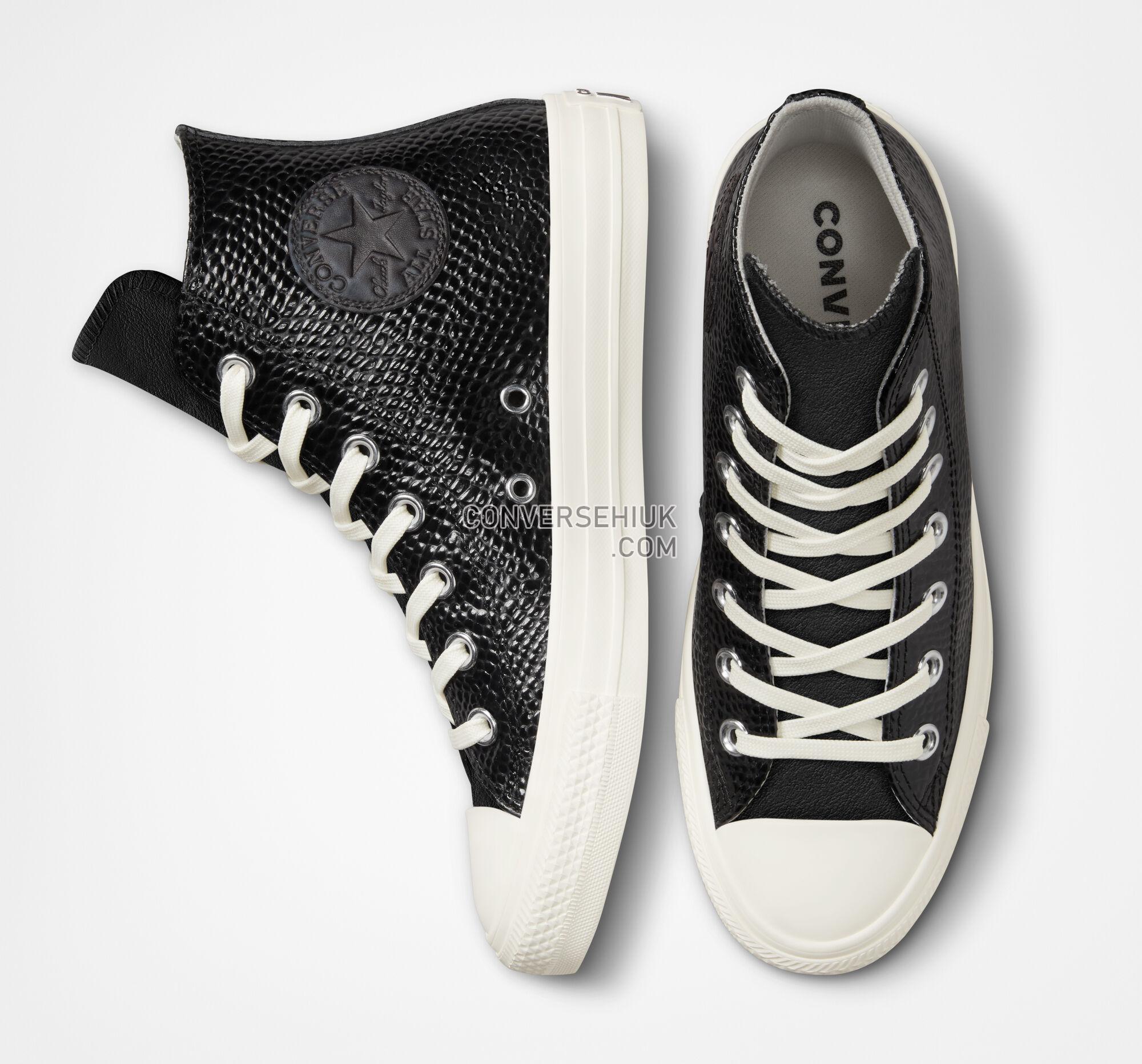 Converse Chuck Taylor All Star Croco Embossed Black/Black/Egret A04264C Shoes