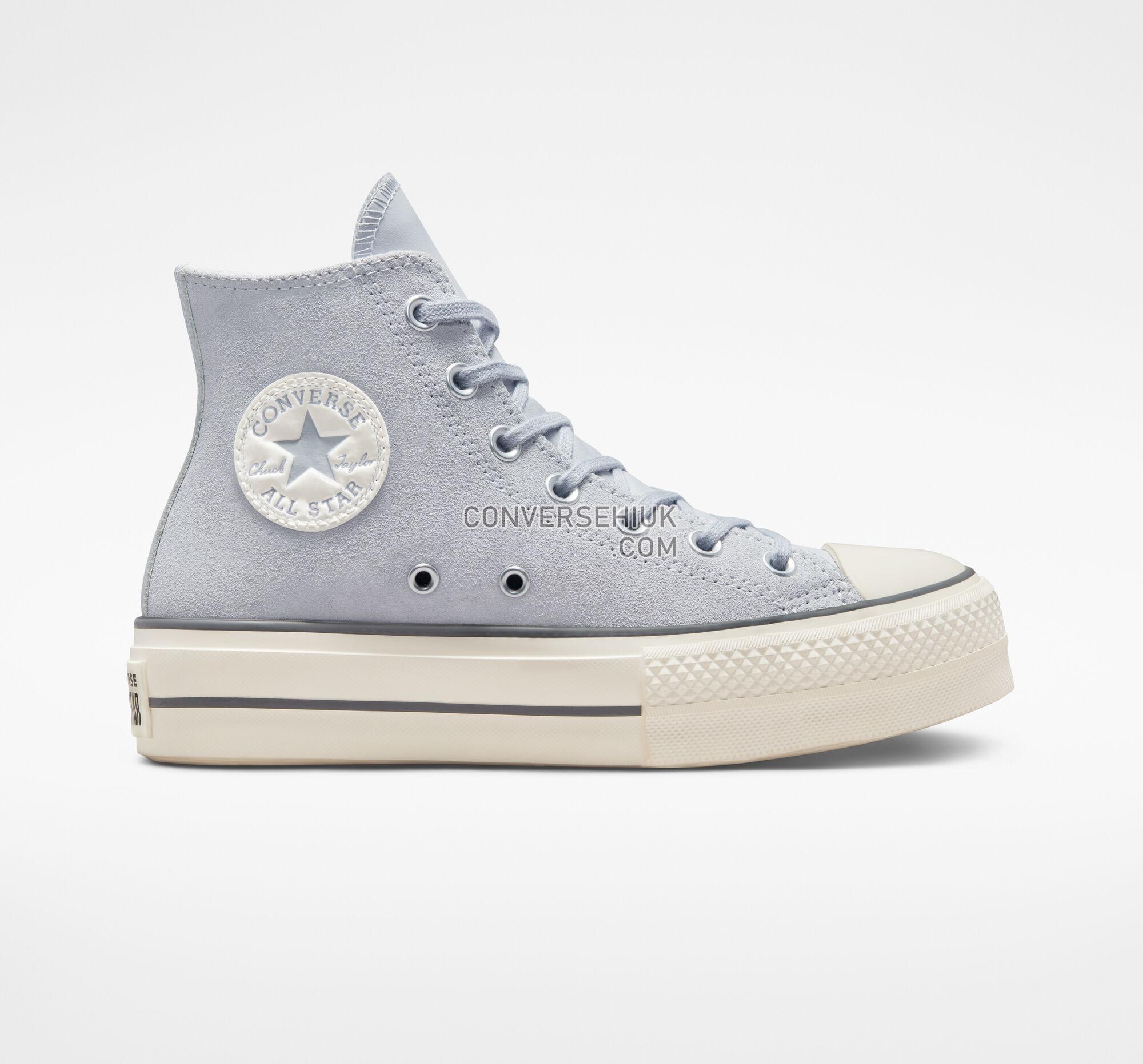 Converse Chuck Taylor All Star Lift Platform Suede Gravel/Iron Grey/Egret A03251C Shoes