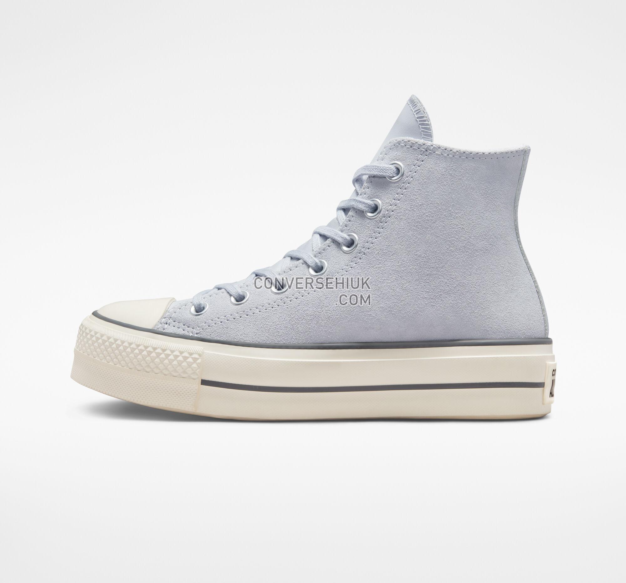 Converse Chuck Taylor All Star Lift Platform Suede Gravel/Iron Grey/Egret A03251C Shoes