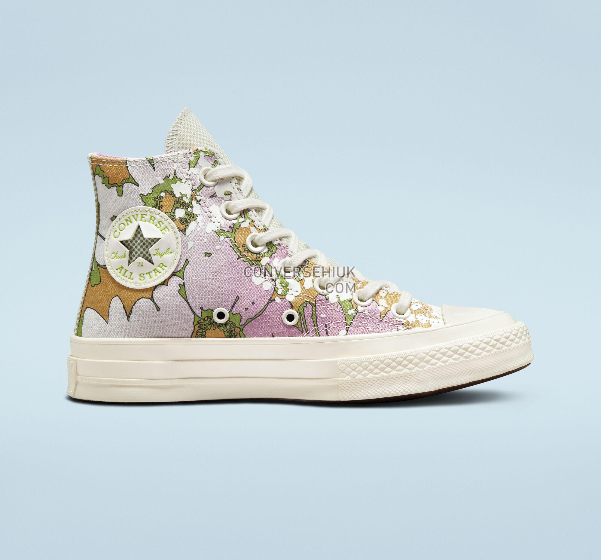 Converse Chuck 70 Crafted Florals Beyond Pink/Olive Aura/Egret A00537C Shoes