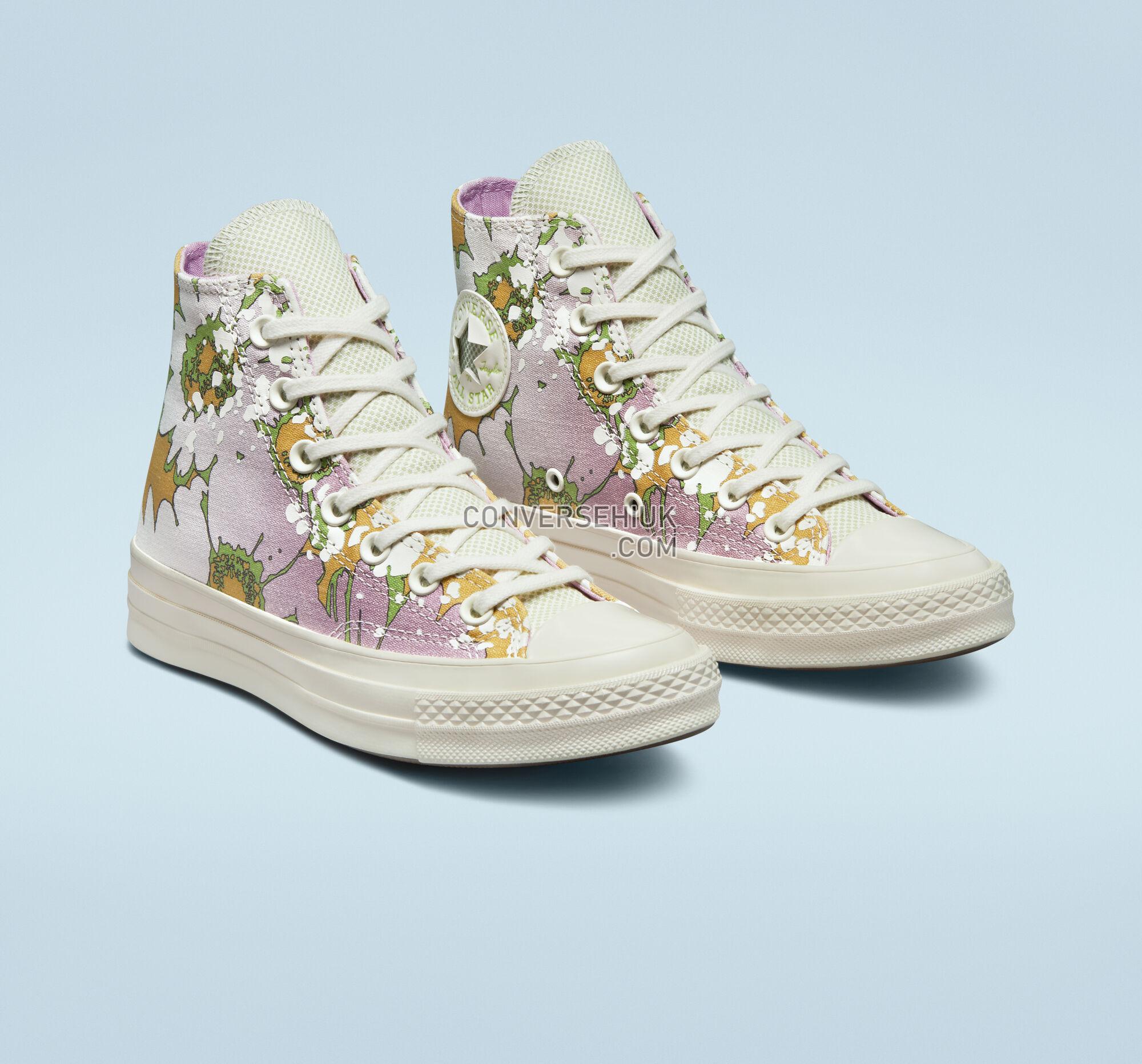 Converse Chuck 70 Crafted Florals Beyond Pink/Olive Aura/Egret A00537C Shoes