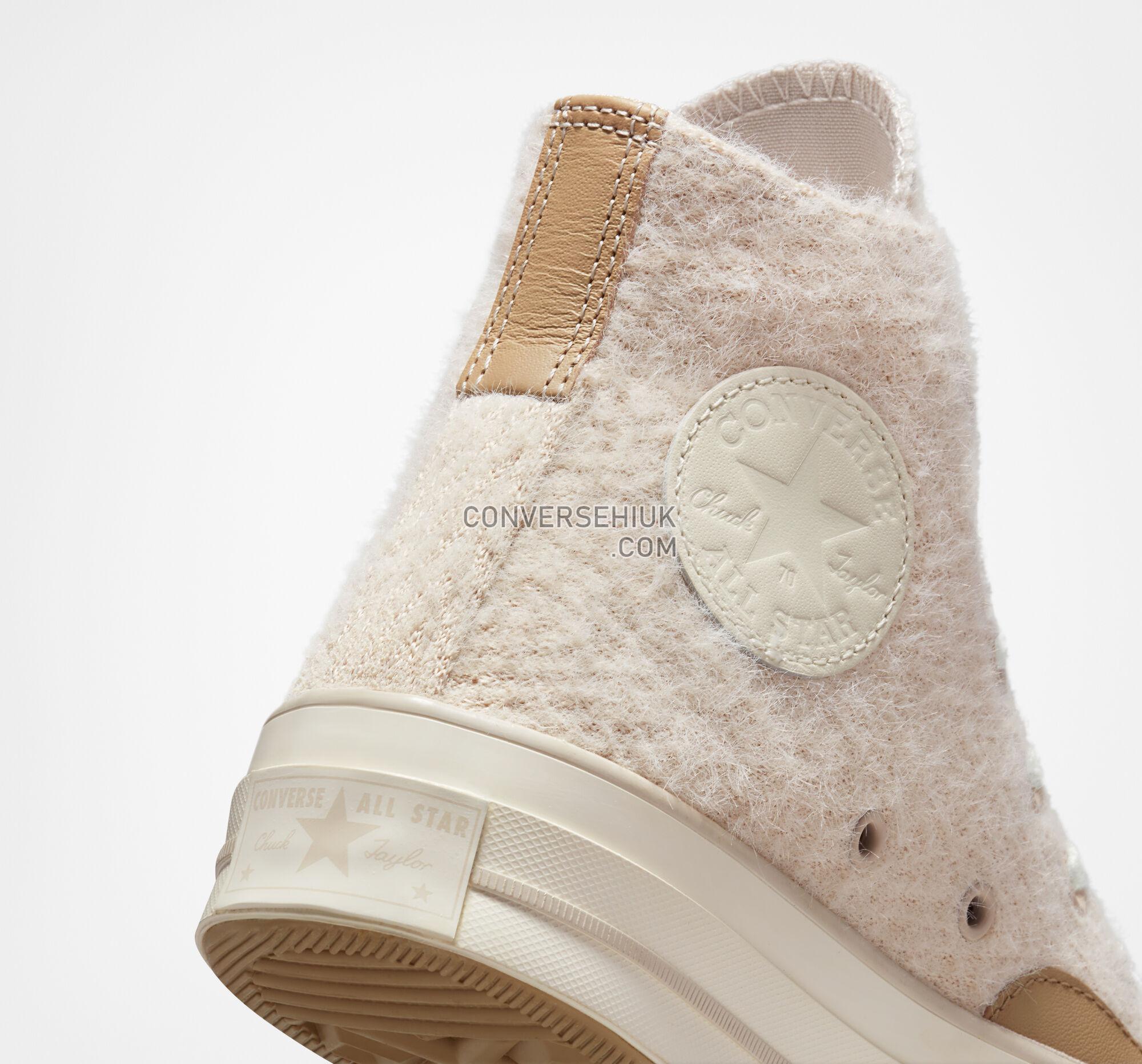 Converse Chuck 70 Cozy Knit Desert Sand/Nomad Khaki/Egret A01338C Shoes