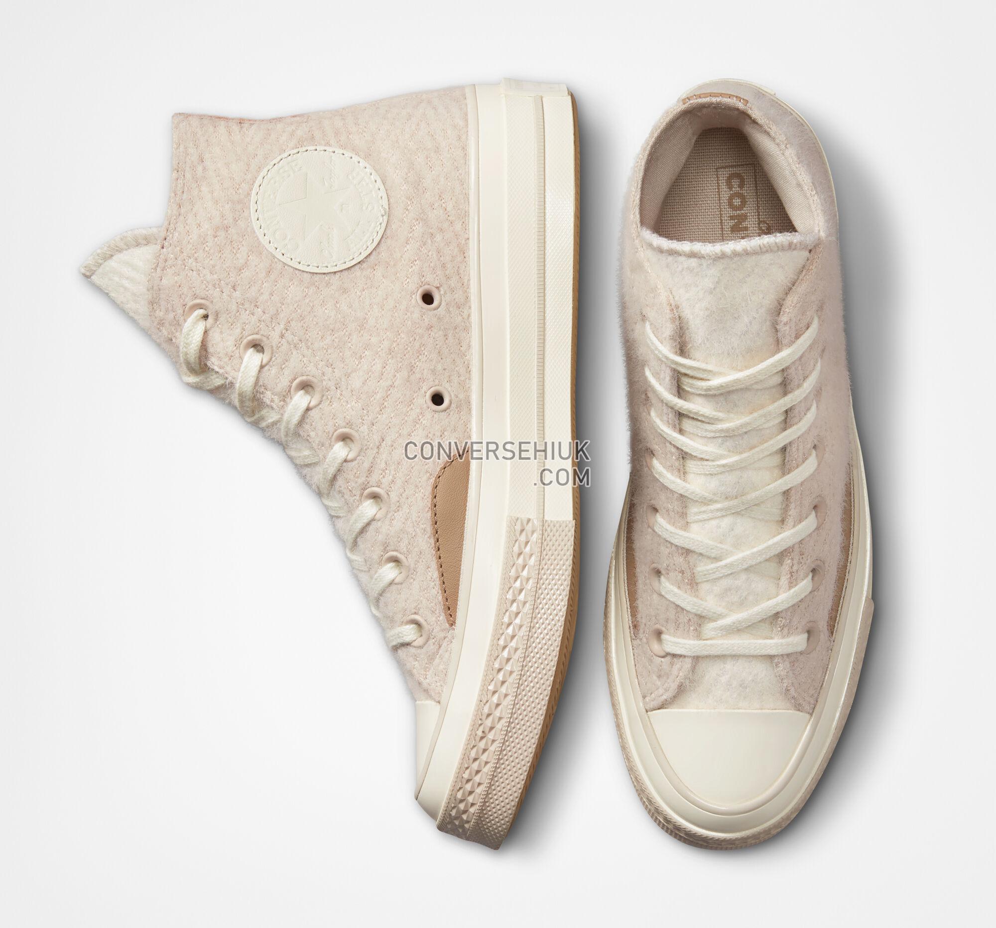 Converse Chuck 70 Cozy Knit Desert Sand/Nomad Khaki/Egret A01338C Shoes