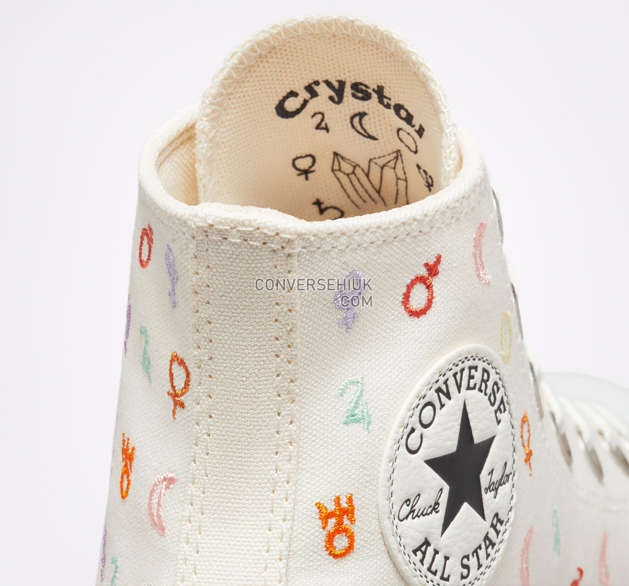 Converse Chuck Taylor All Star Lift 2X Platform Mystic Symbols Egret/Vintage White A03716C Shoes