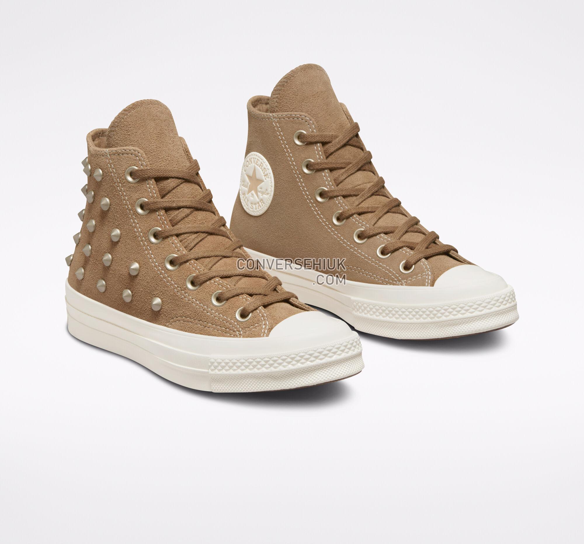 Converse Chuck 70 Suede Studs Sand Dune/Egret/Light Gold A04273C Shoes