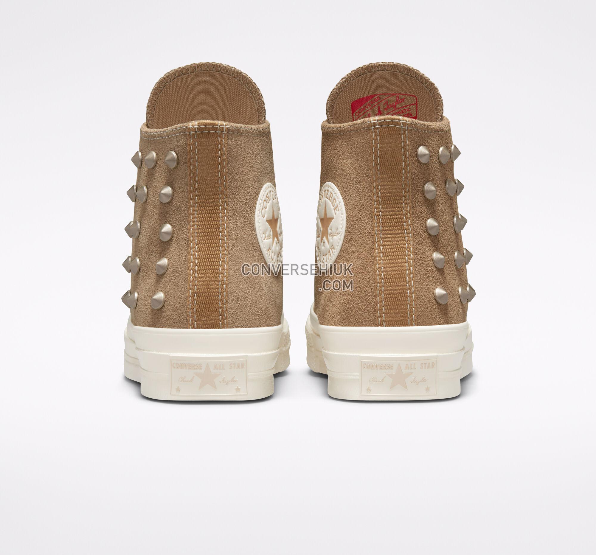 Converse Chuck 70 Suede Studs Sand Dune/Egret/Light Gold A04273C Shoes