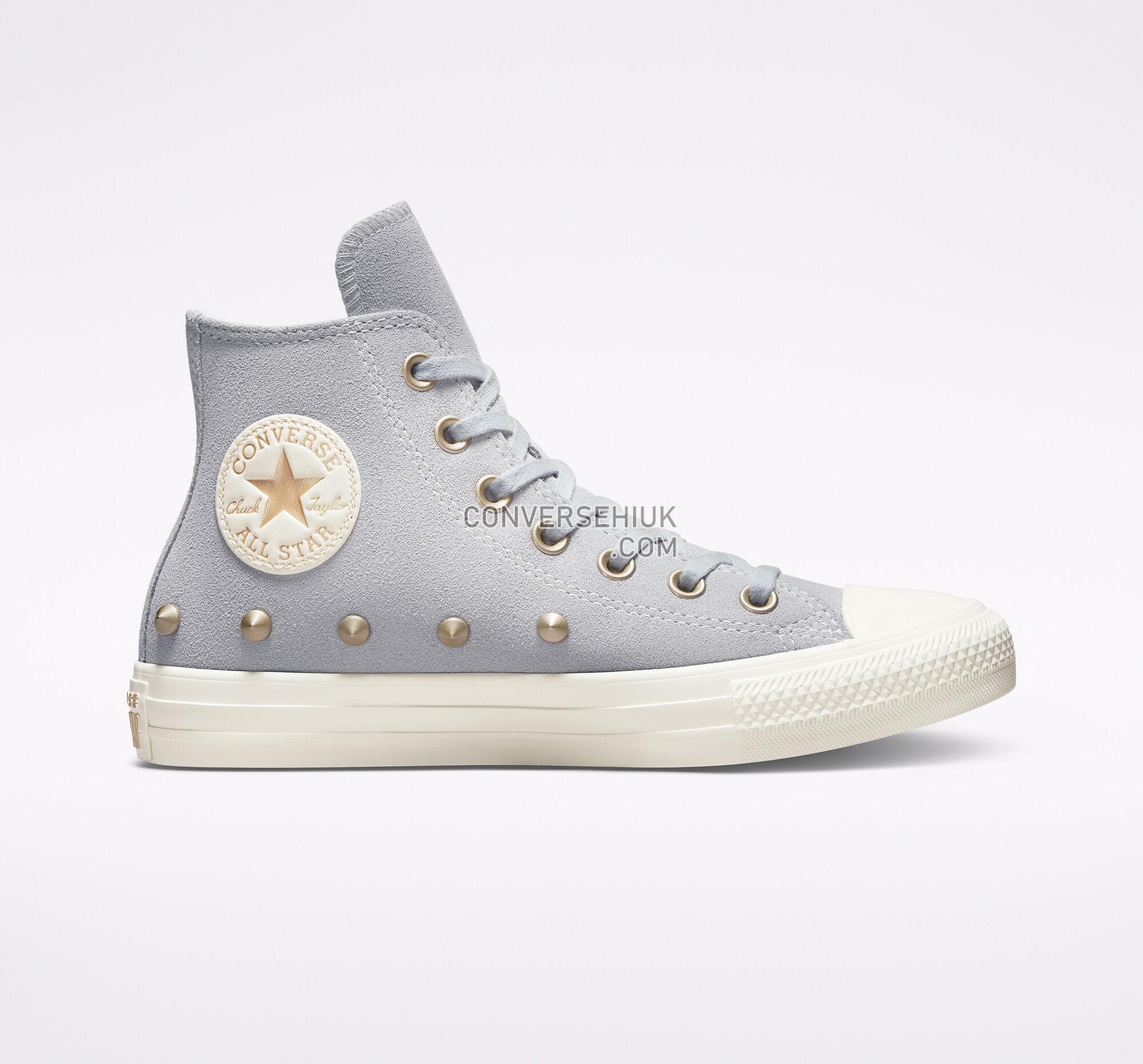 Converse Chuck Taylor All Star Suede Studs Gravel/Light Gold/Egret A04265C Shoes