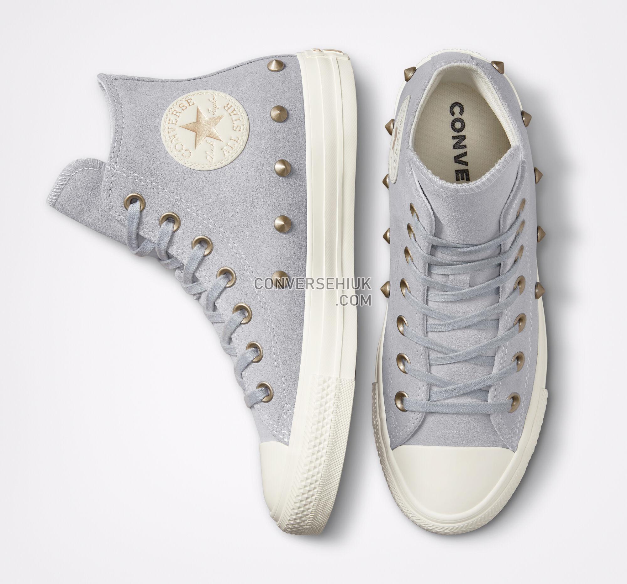 Converse Chuck Taylor All Star Suede Studs Gravel/Light Gold/Egret A04265C Shoes