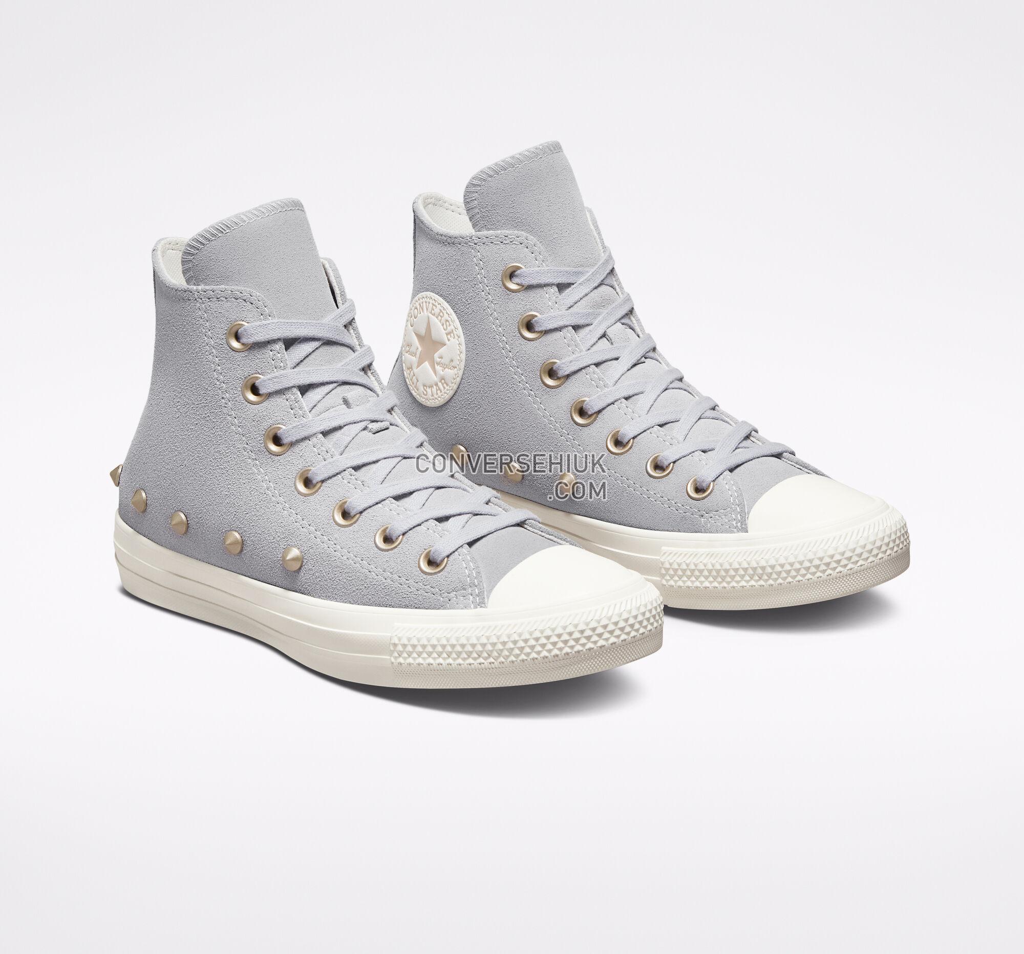 Converse Chuck Taylor All Star Suede Studs Gravel/Light Gold/Egret A04265C Shoes