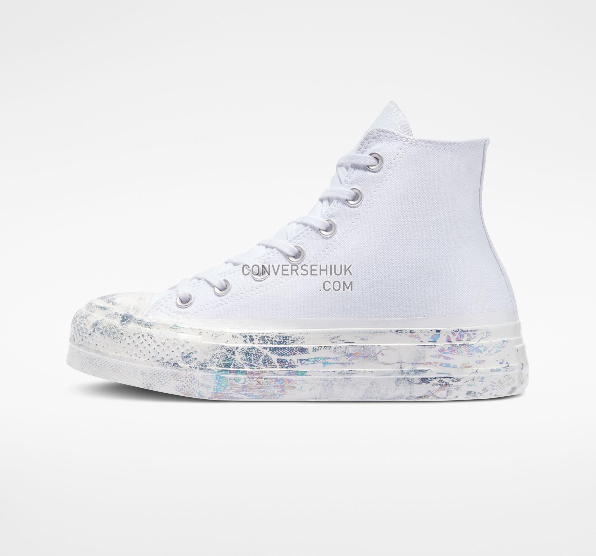 Converse Chuck Taylor All Star Lift Platform White Iridescent White Iridescent A03337C Shoes