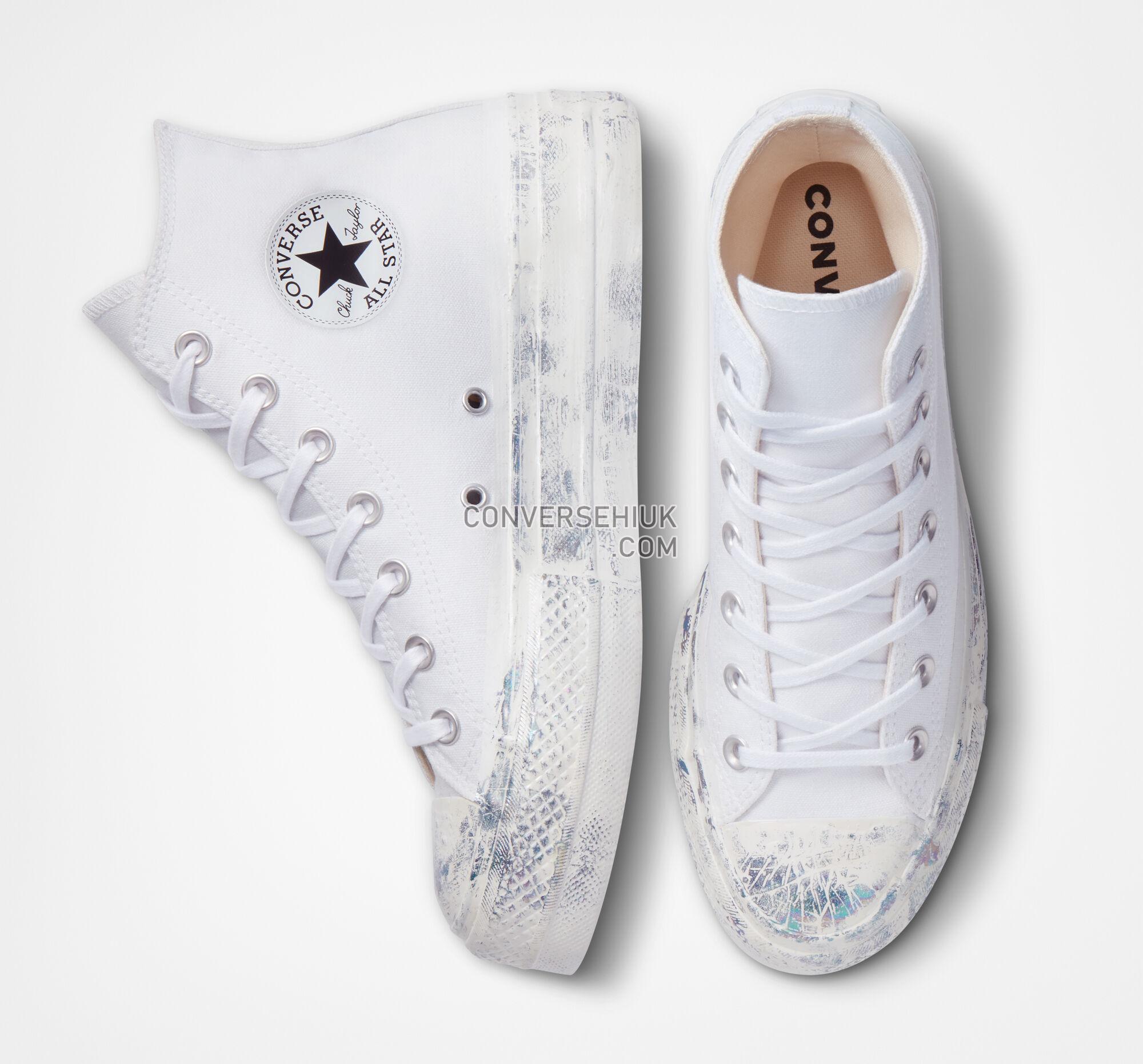 Converse Chuck Taylor All Star Lift Platform White Iridescent White Iridescent A03337C Shoes