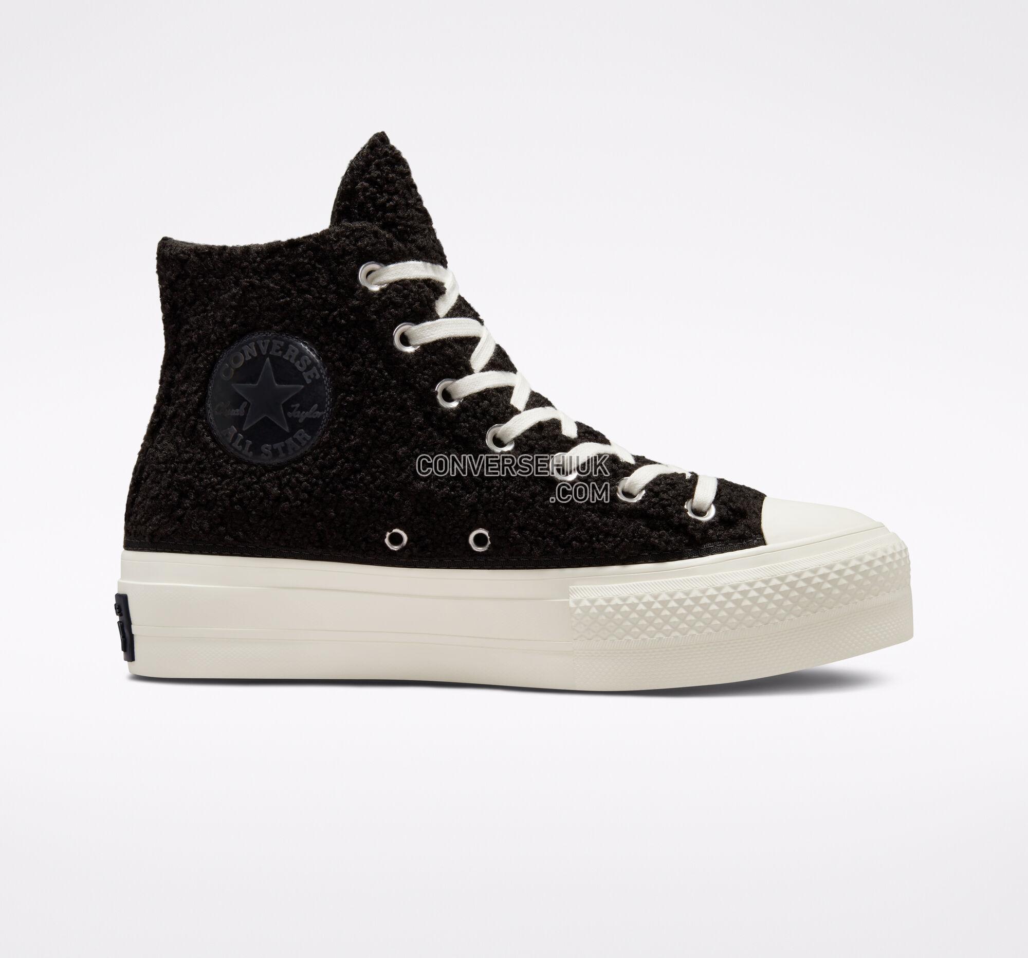 Converse Chuck Taylor All Star Lift Platform Cozy Utility Black/Egret/Black 573211C Shoes