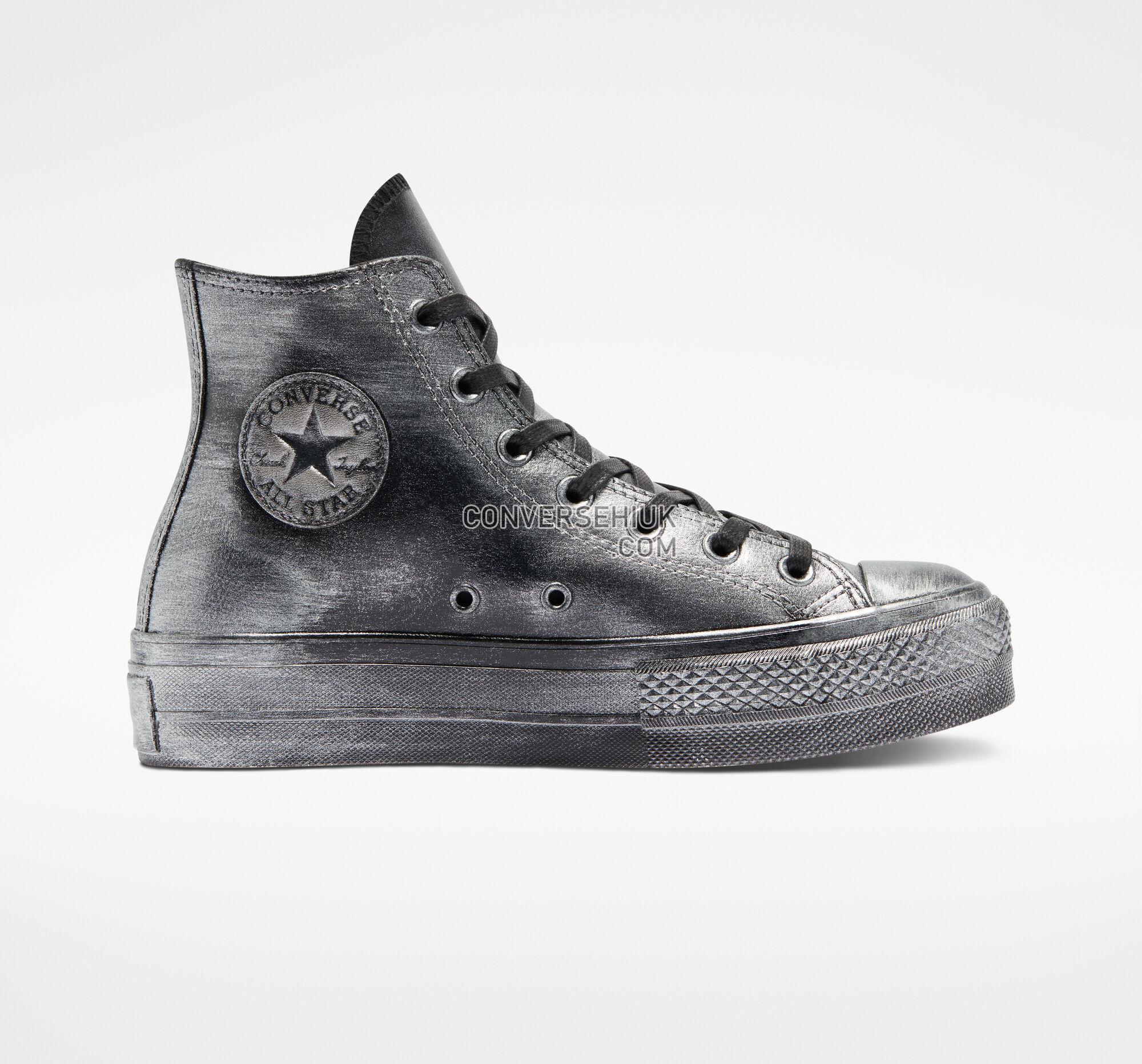 Converse Chuck Taylor All Star Lift Platform Waxed Metal Black Waxed Metal A05087C Shoes