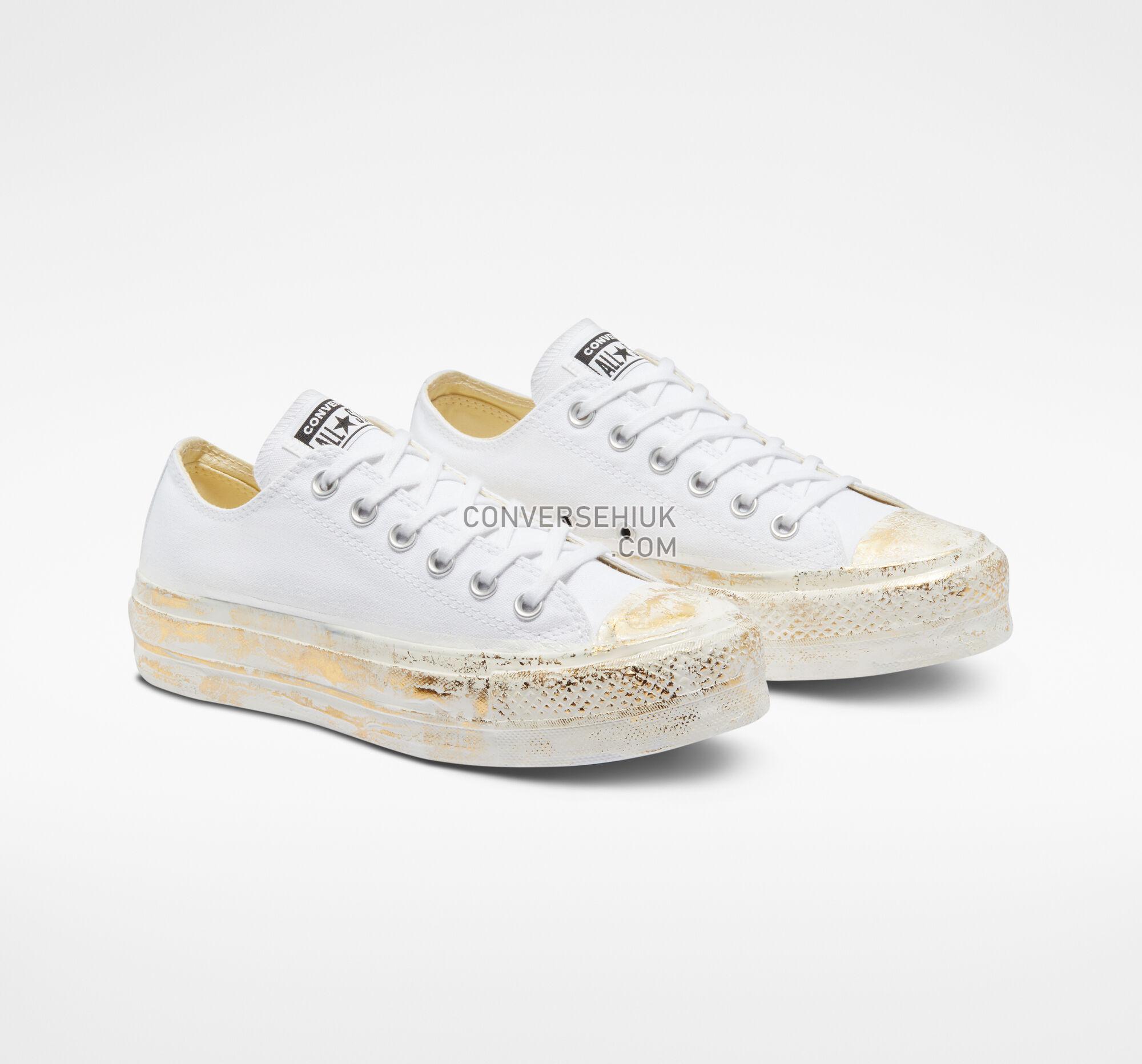 Converse Chuck Taylor All Star Lift Platform Gold Iridescent Gold Iridescent A03338C Shoes