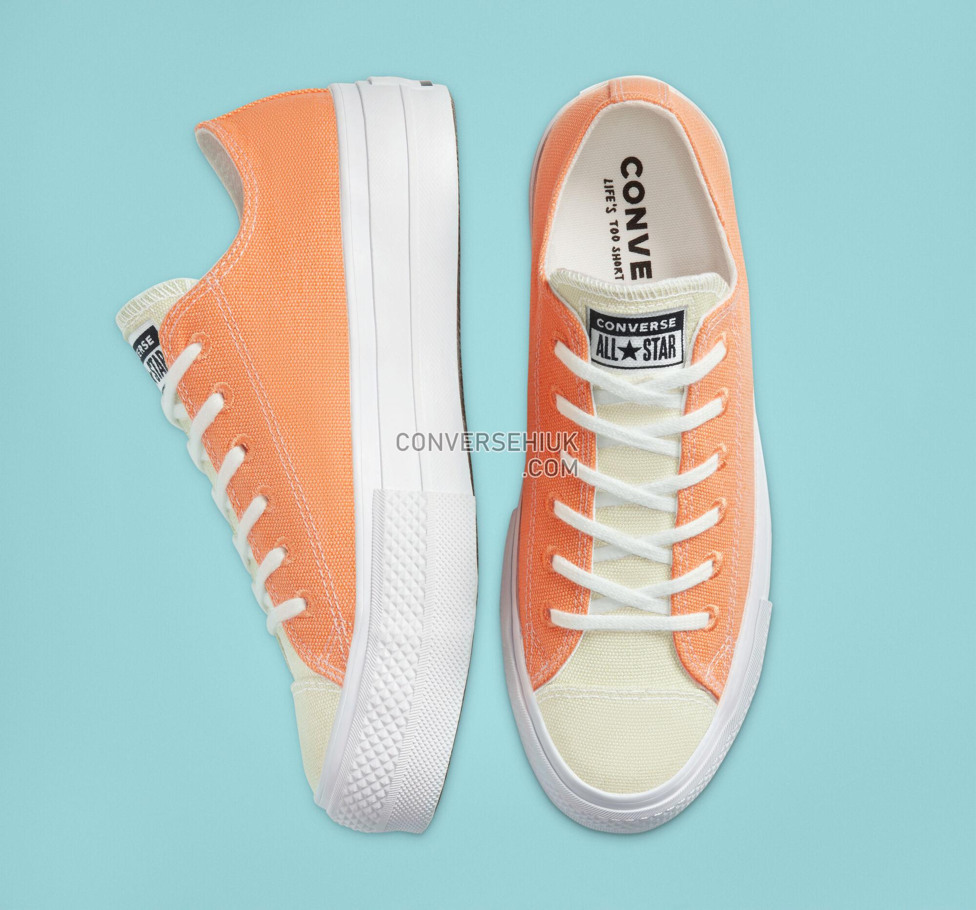 Converse Chuck Taylor All Star Lift Platform Renew Cotton Fuel Orange/White/White 567855C Shoes