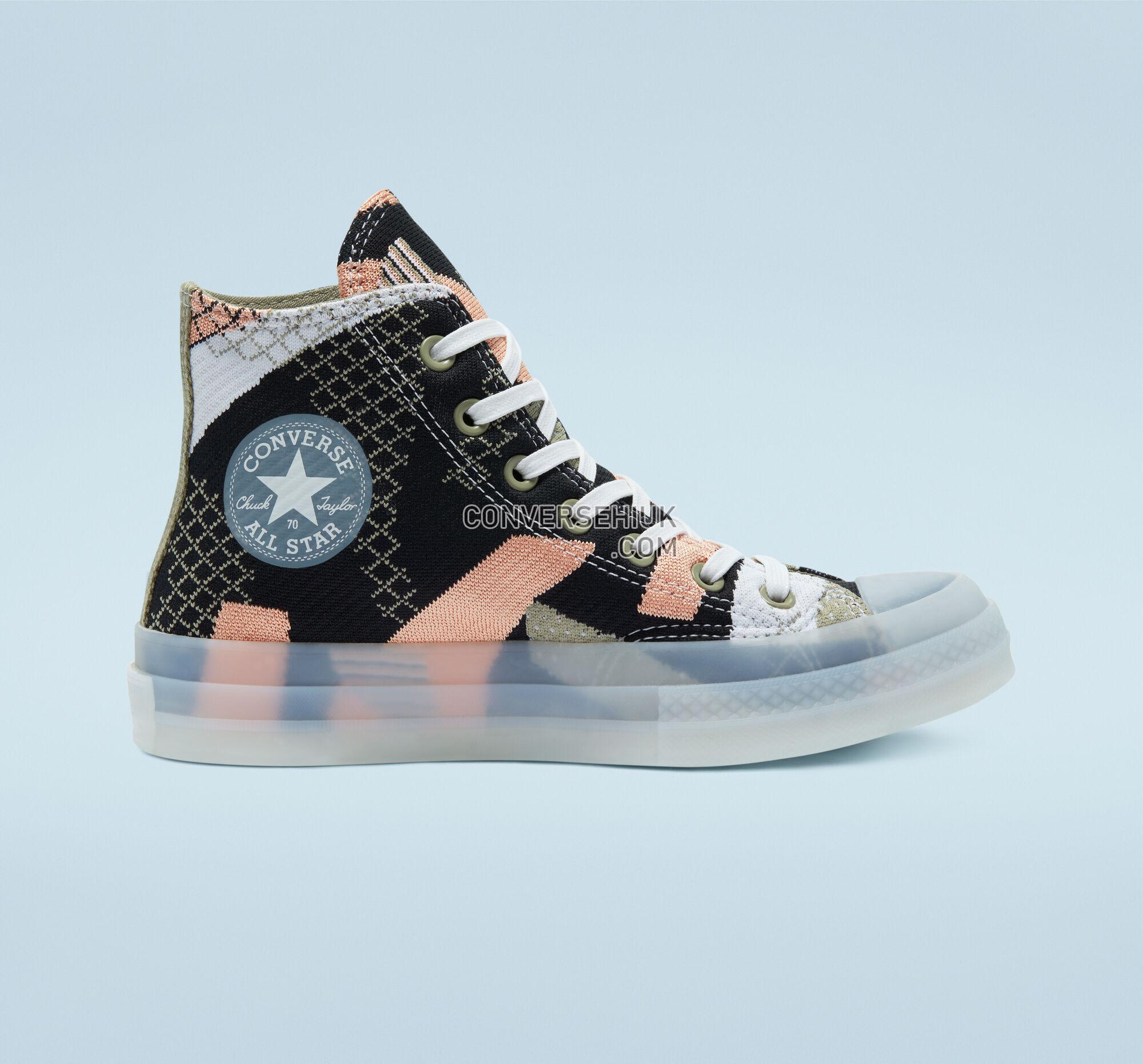 Converse Chuck 70 Knit Mashup Cantaloupe/Black/White 570273C Shoes