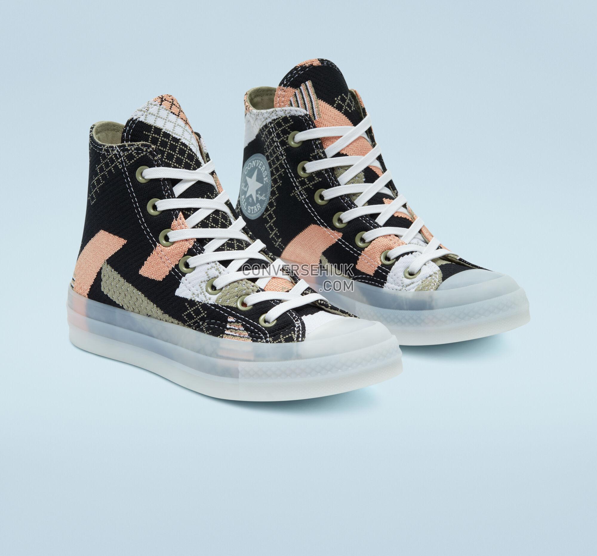 Converse Chuck 70 Knit Mashup Cantaloupe/Black/White 570273C Shoes