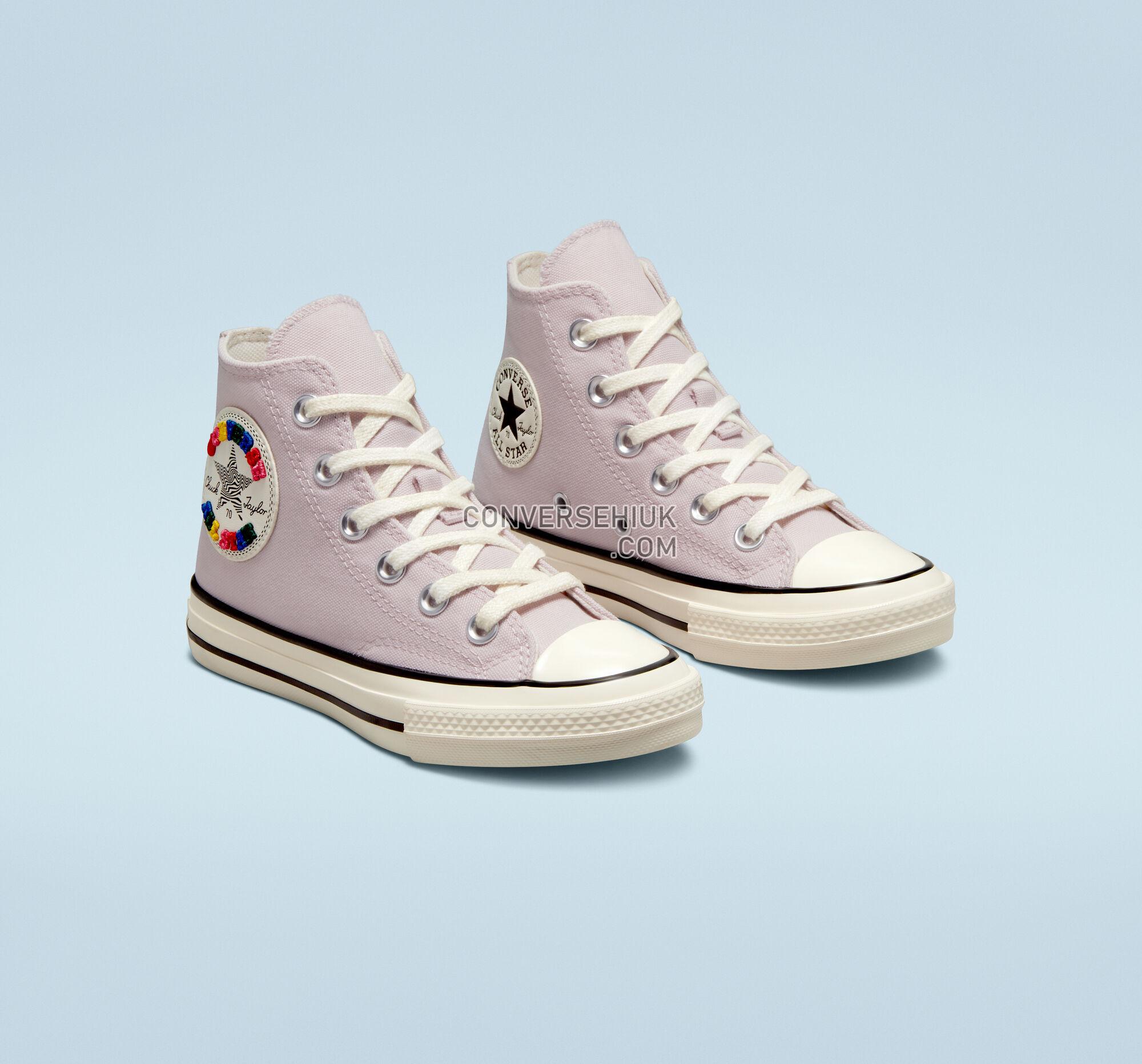 Converse Chuck 70 Happy Patch Barely Rose/Black/Egret A01047C Shoes