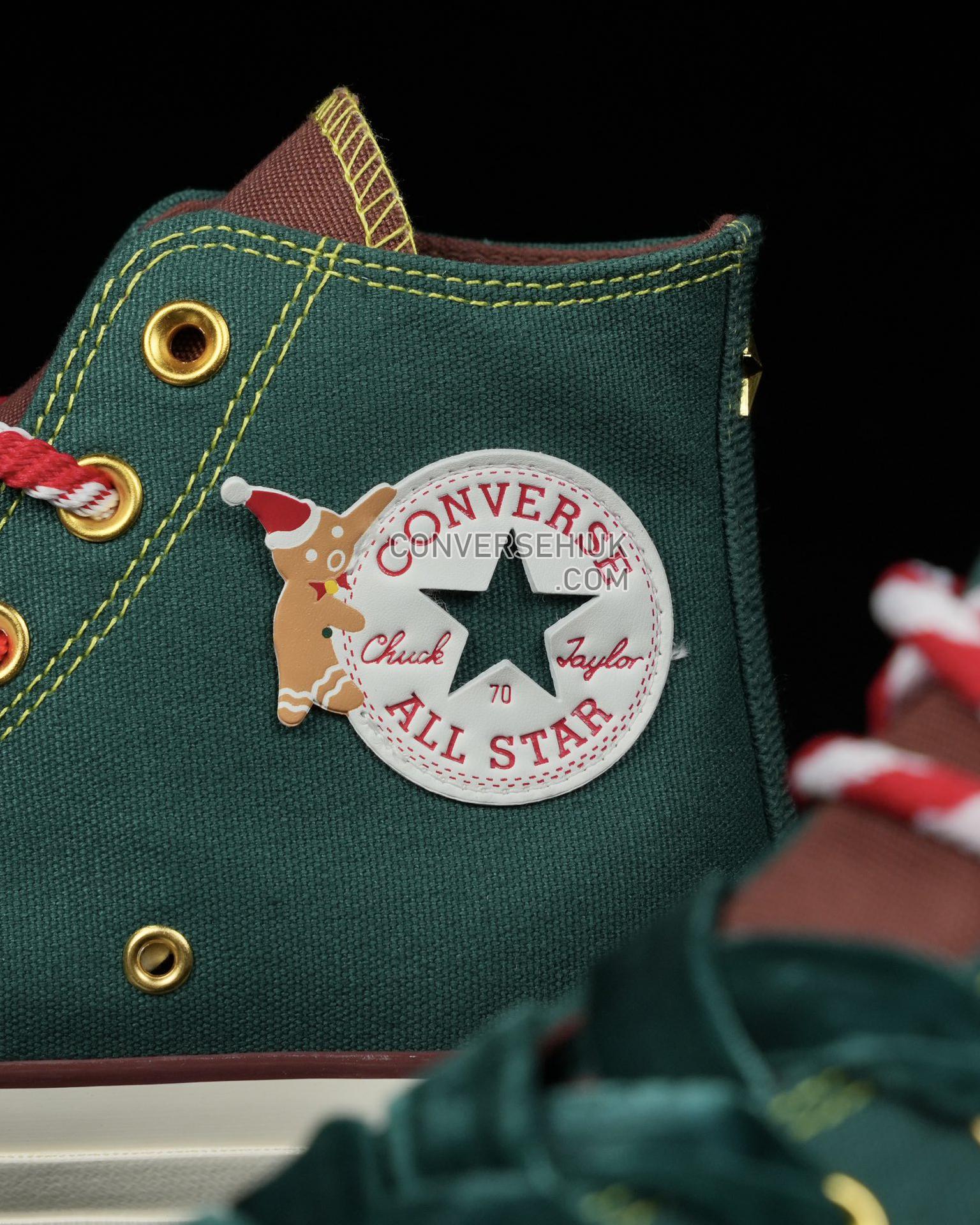 Converse Chuck 70 High Christmas Pack - Gingerbread Man Dragon Scale/Red/Red Oak A07978C Shoes