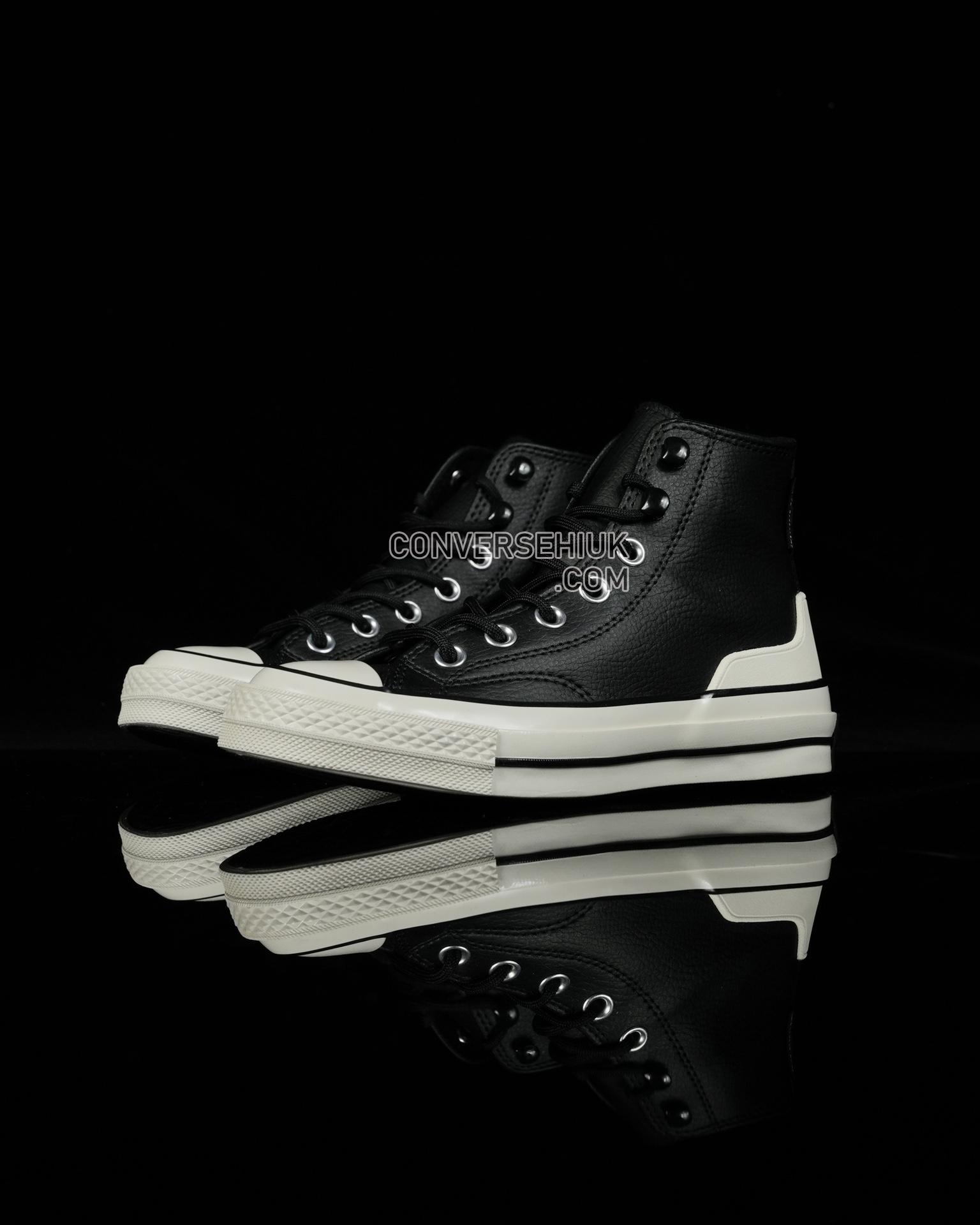 Converse Chuck 70 HI Leather Black/Egret/Black A05695C Shoes