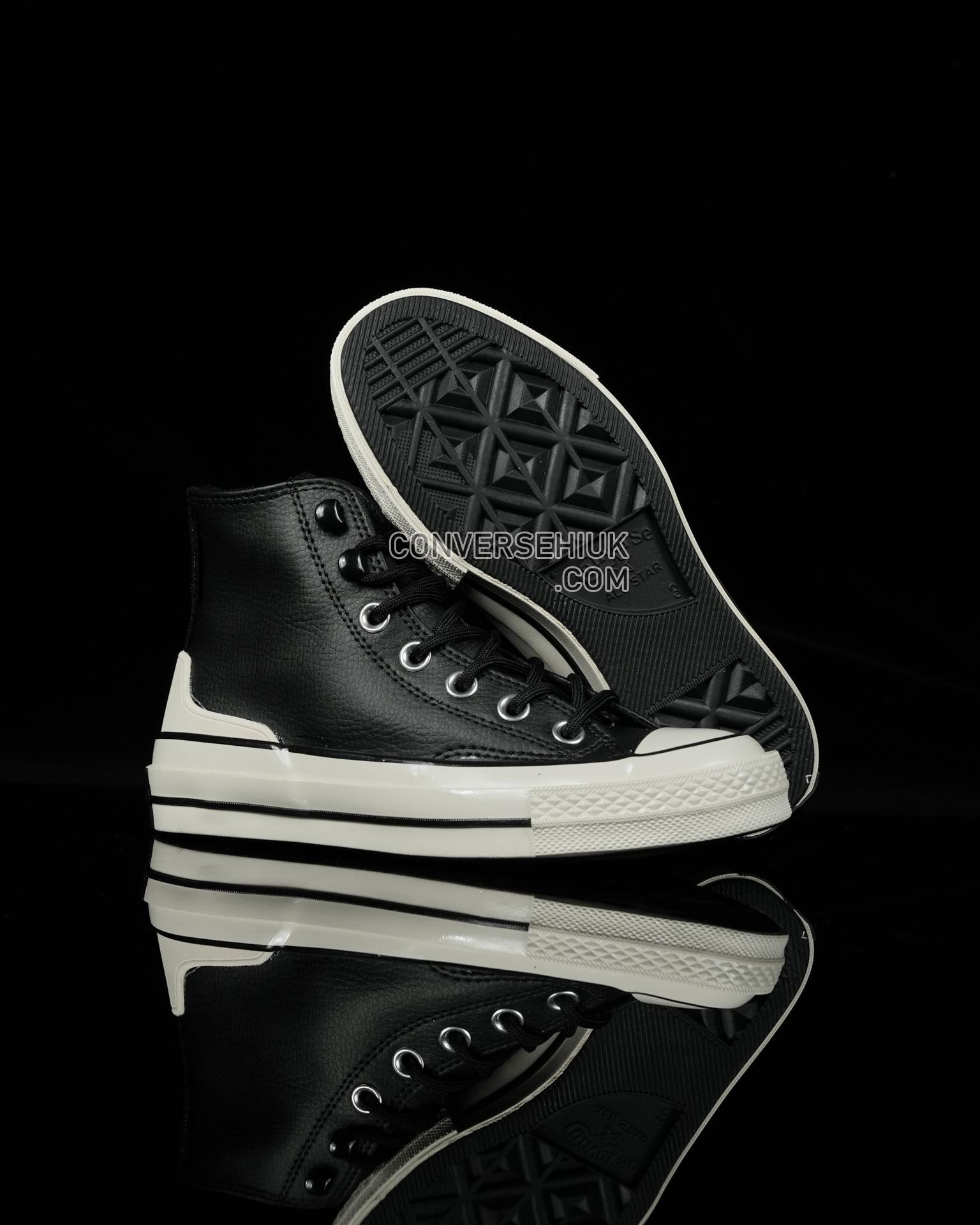 Converse Chuck 70 HI Leather Black/Egret/Black A05695C Shoes