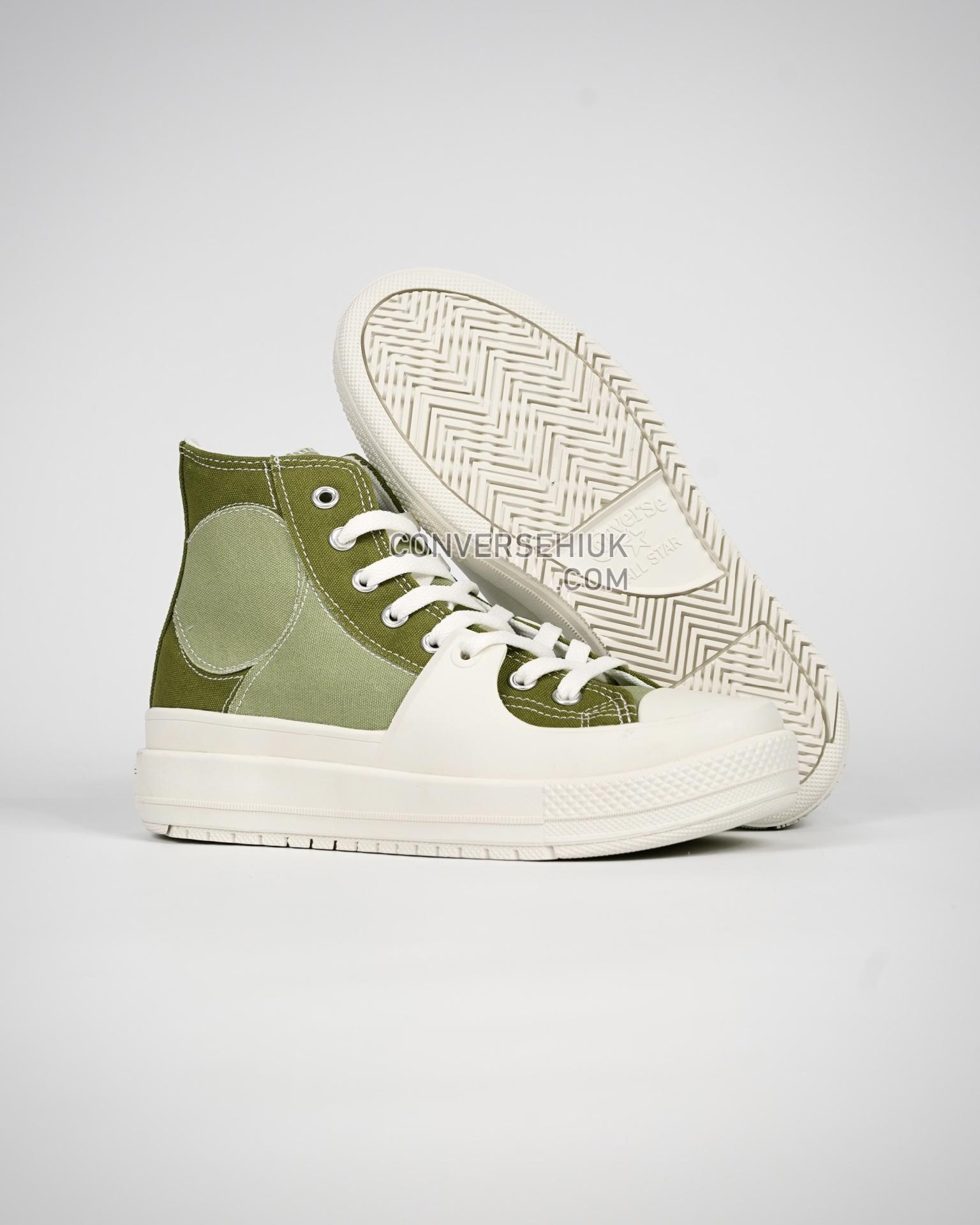 Converse Chuck Taylor All Star High Construct Colorblock - Alligator Alligator Friend Green/Grassy A03471C Shoes