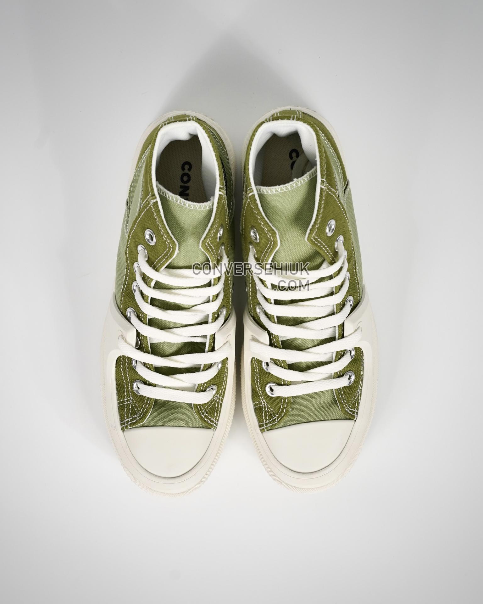 Converse Chuck Taylor All Star High Construct Colorblock - Alligator Alligator Friend Green/Grassy A03471C Shoes