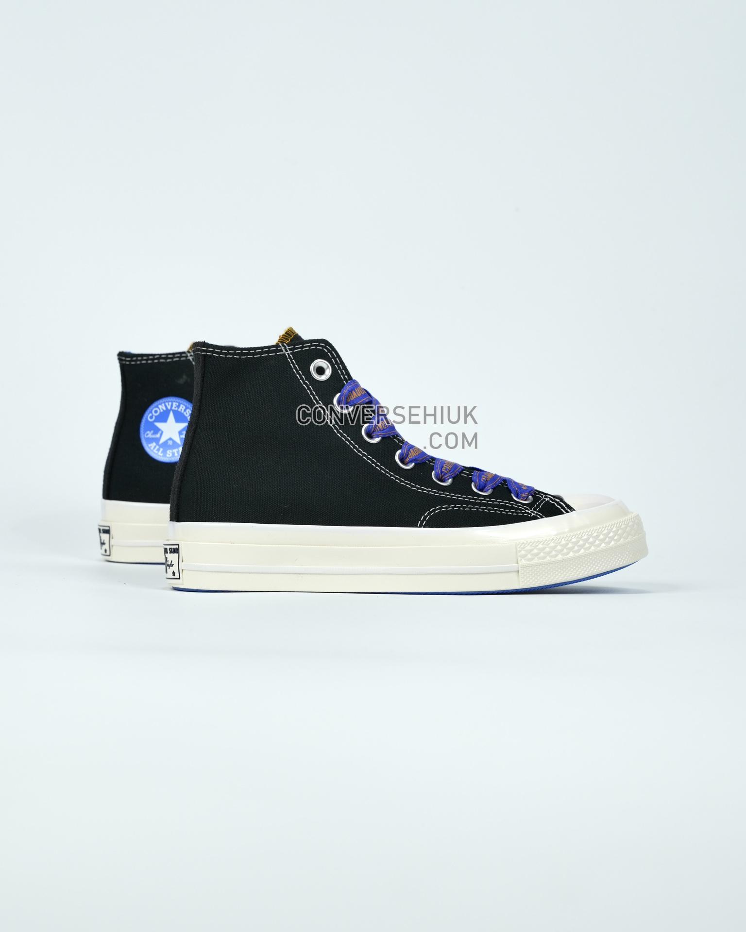 Converse Chuck 70 Ribbon Laces High Top Black/Purple A07976C Shoes