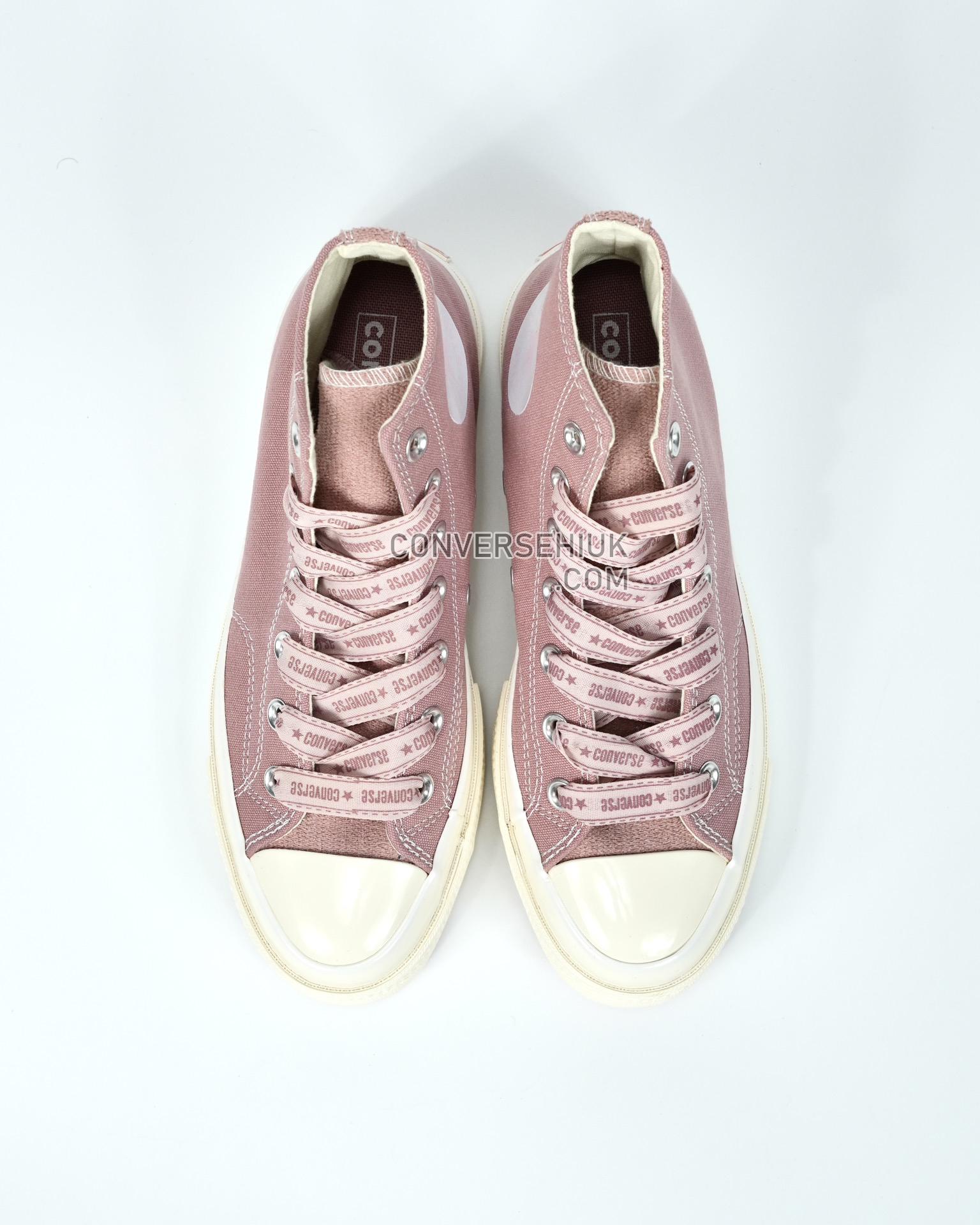 Converse Chuck 70 Ribbon Laces High Top Night Flamingo/Pink Sage/Ivory A07977C Shoes