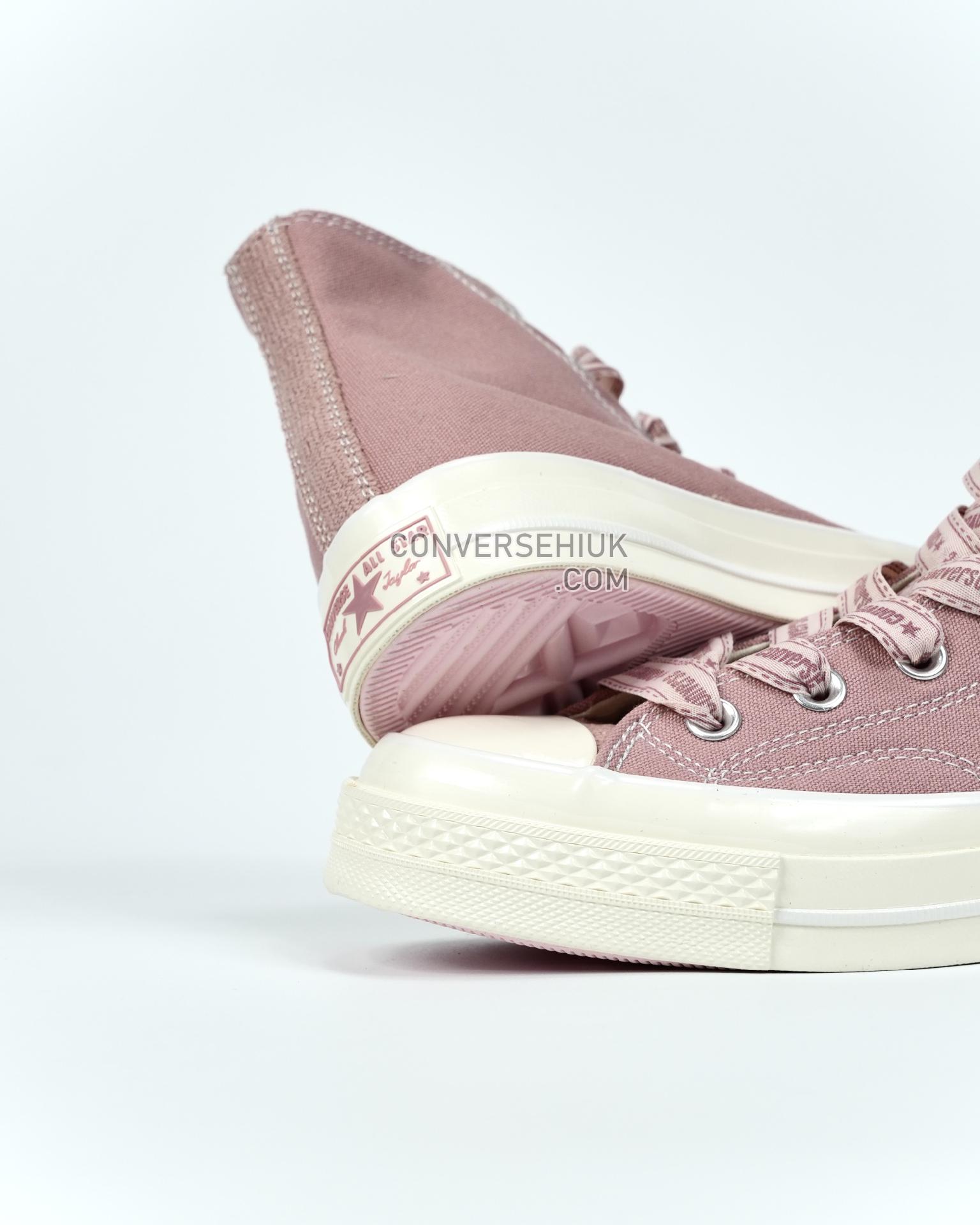 Converse Chuck 70 Ribbon Laces High Top Night Flamingo/Pink Sage/Ivory A07977C Shoes