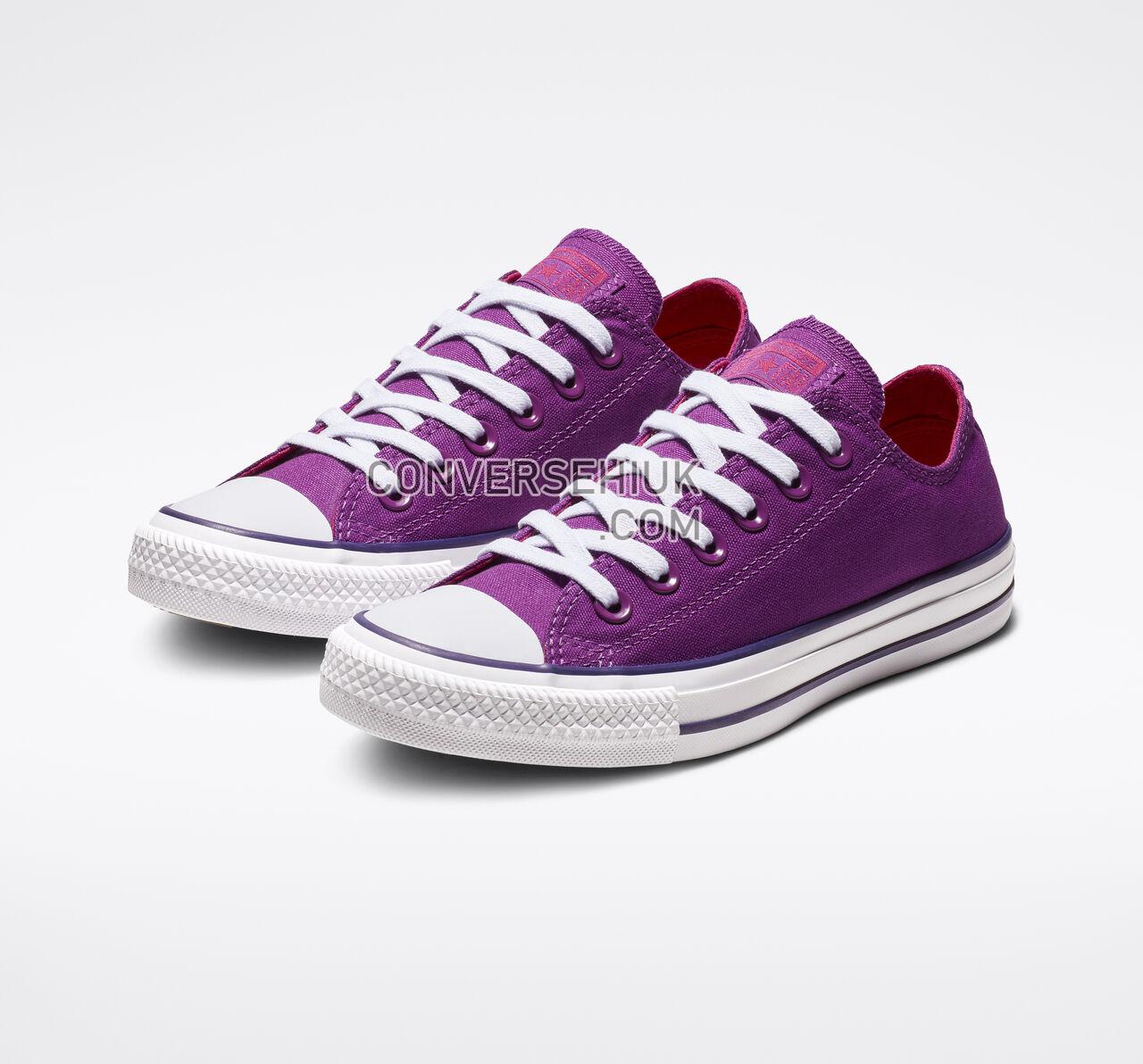 Converse Chuck Taylor All Star Seasonal Color Low Top Icon Violet/Pink Pop/White 162453F Shoes