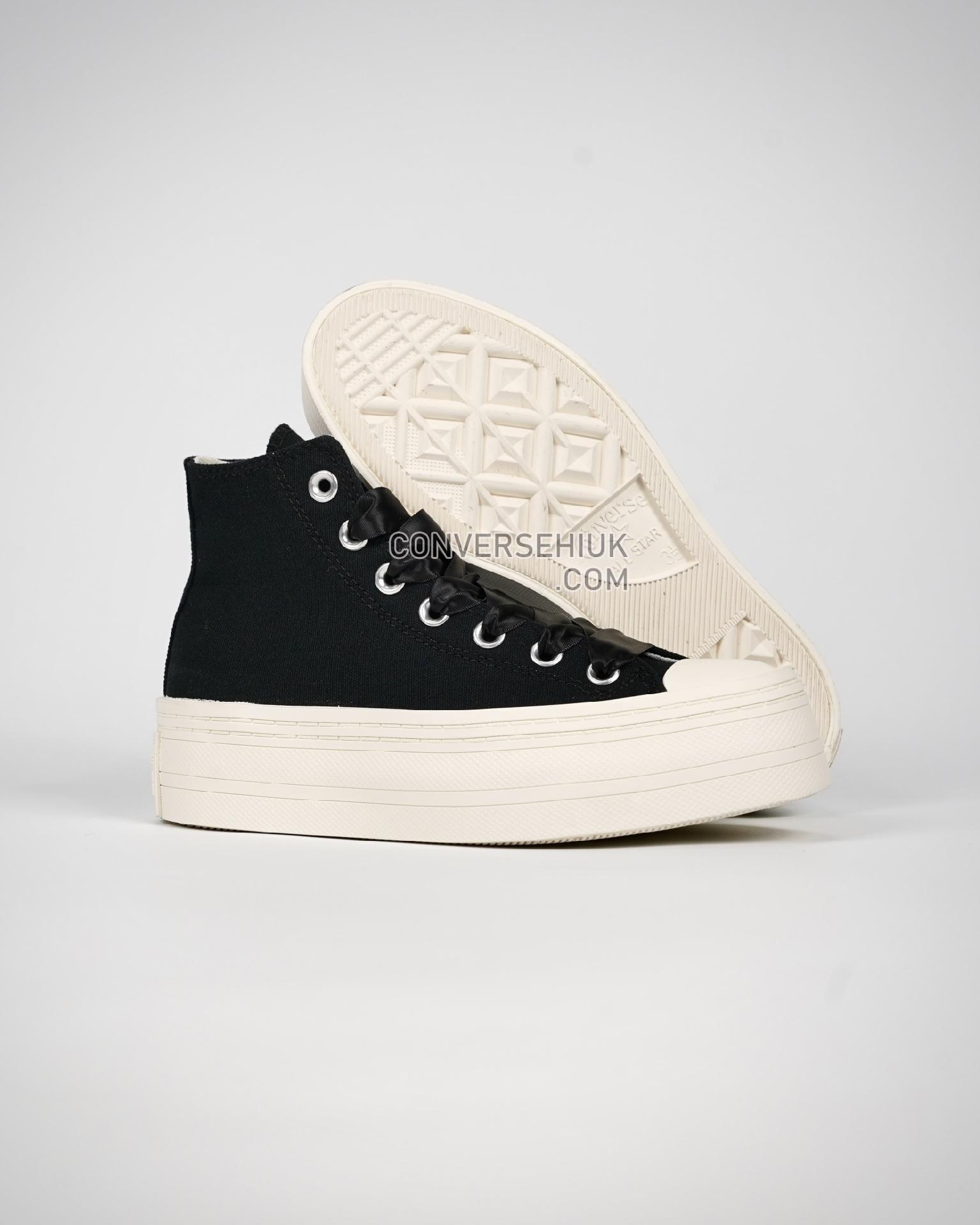 Converse Chuck Taylor All Star Modern Lift Platform Canvas Black/Black/Egret A06141C Shoes