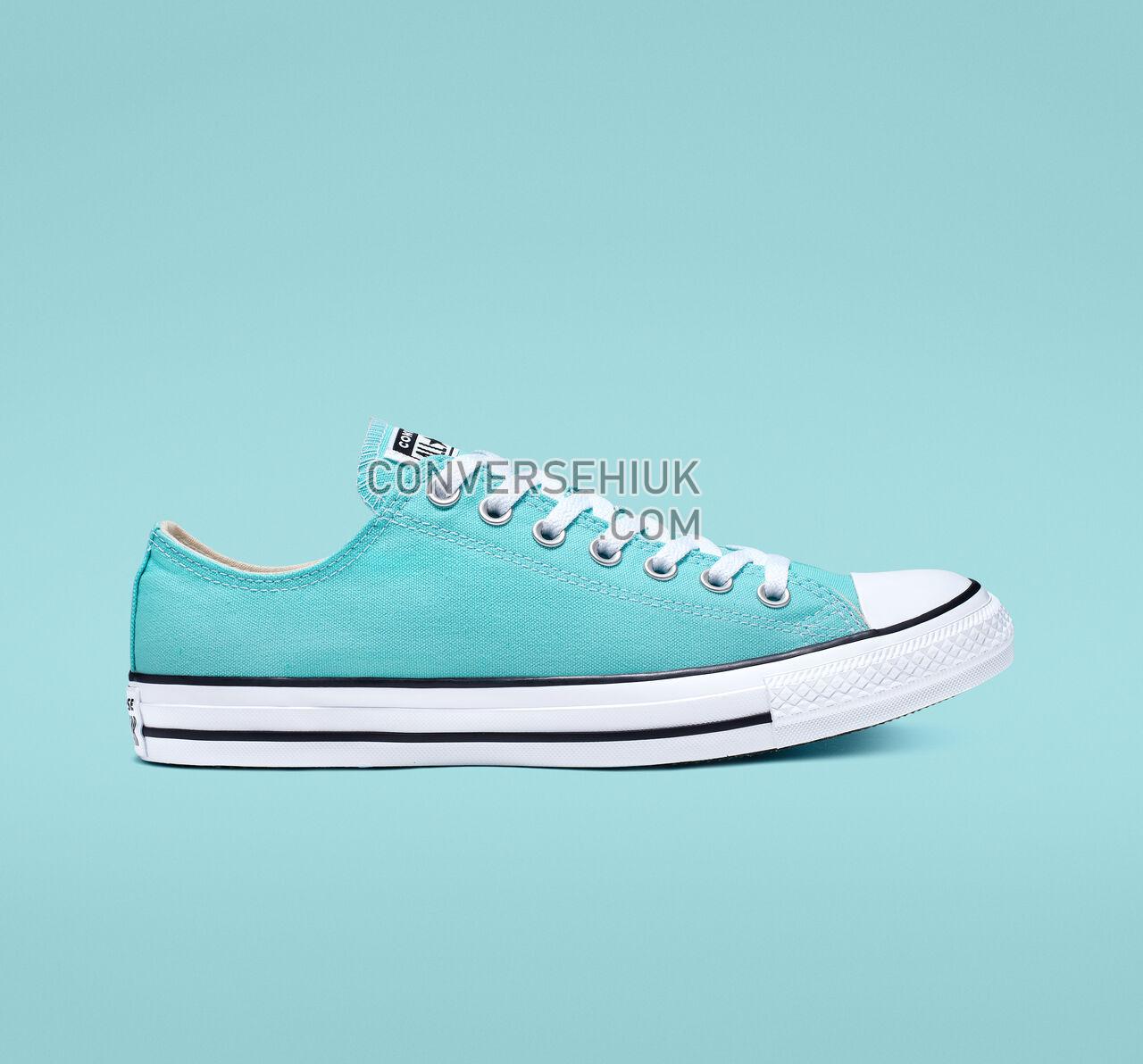 Converse Chuck Taylor All Star Seasonal Color Low Top Bleached Aqua/White/Black 165496F Shoes