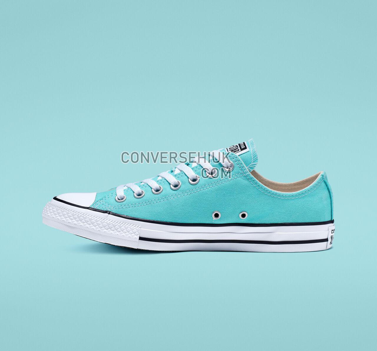 Converse Chuck Taylor All Star Seasonal Color Low Top Bleached Aqua/White/Black 165496F Shoes