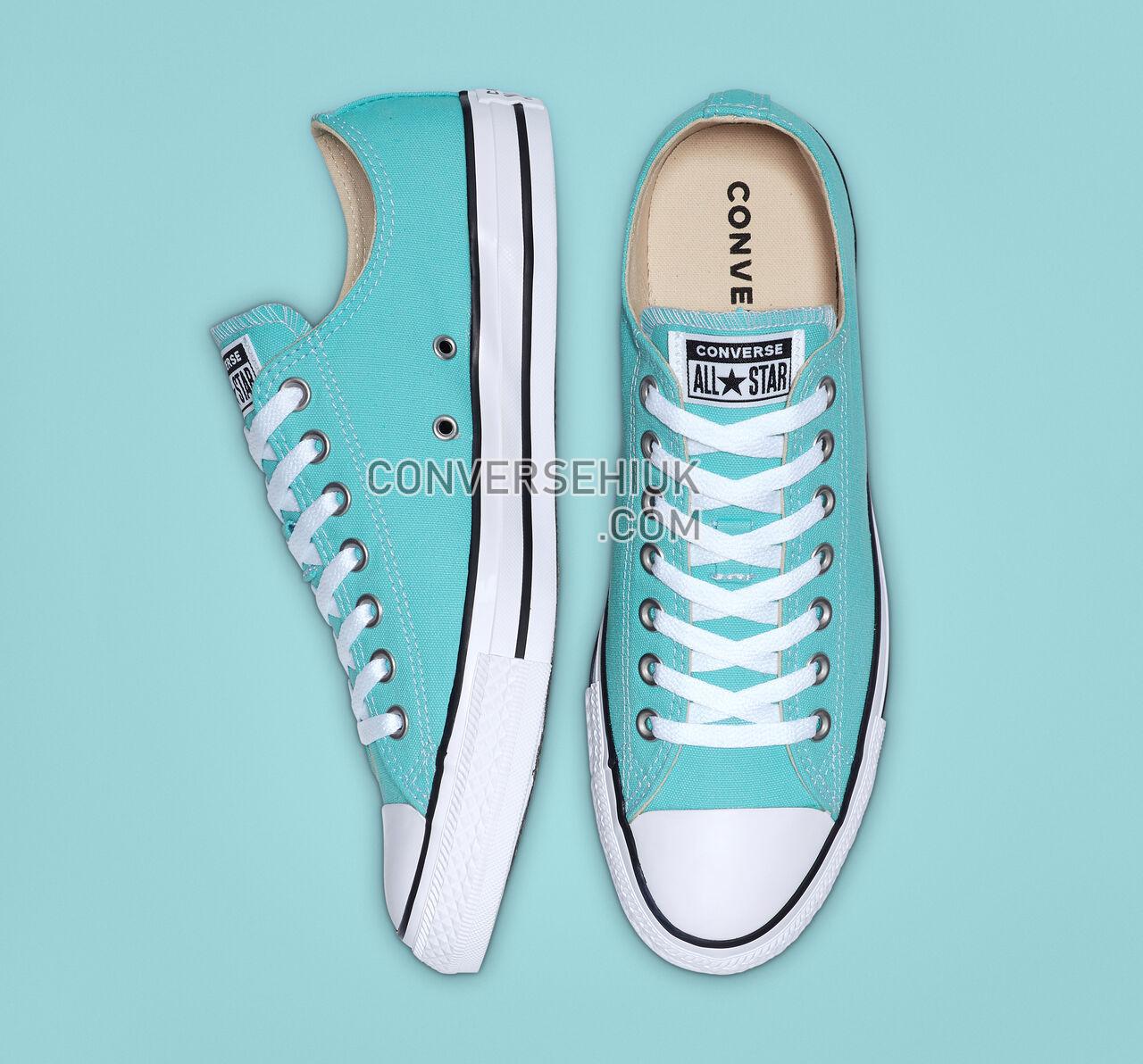 Converse Chuck Taylor All Star Seasonal Color Low Top Bleached Aqua/White/Black 165496F Shoes