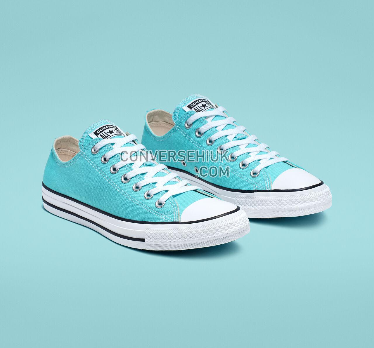 Converse Chuck Taylor All Star Seasonal Color Low Top Bleached Aqua/White/Black 165496F Shoes