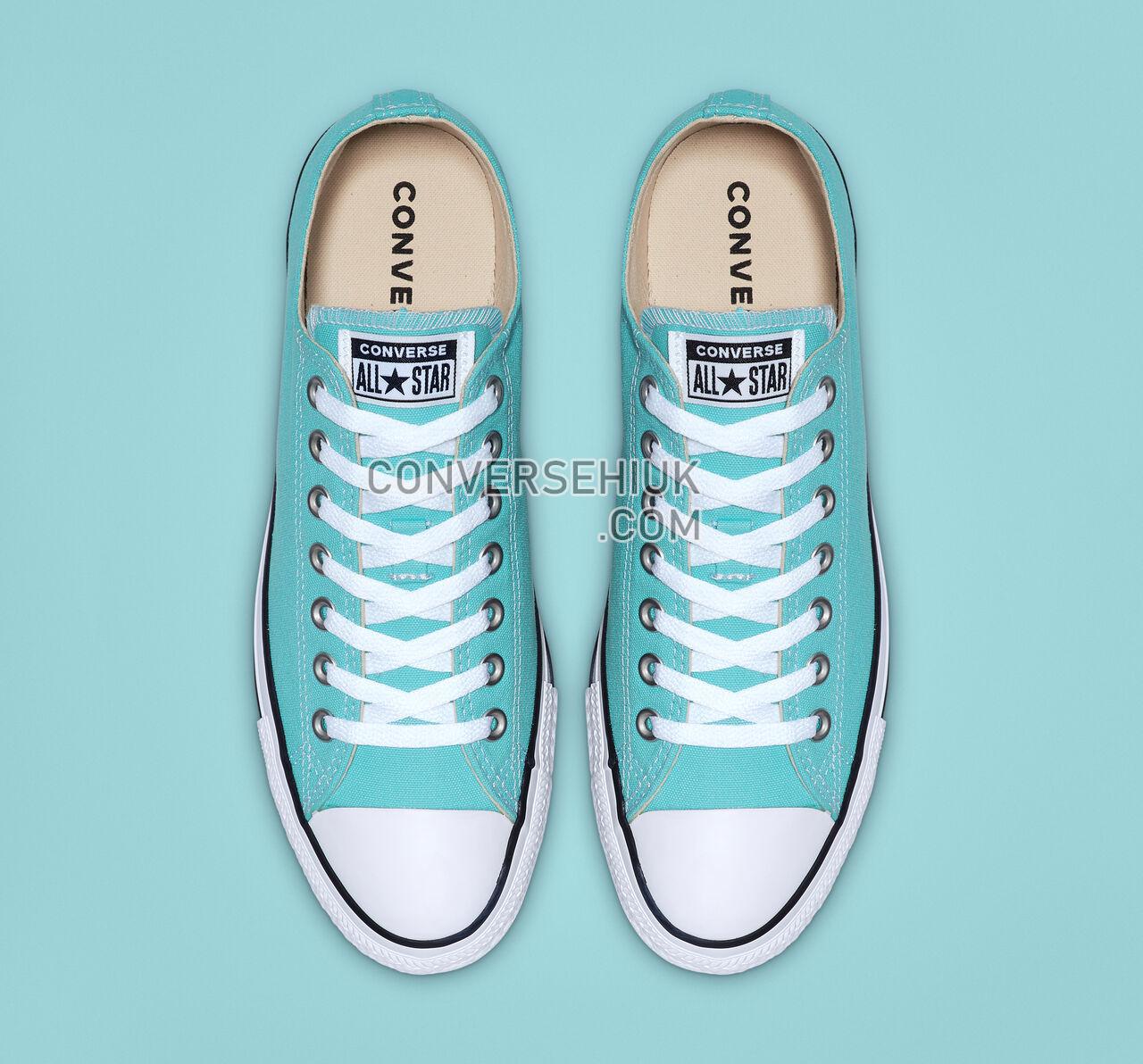 Converse Chuck Taylor All Star Seasonal Color Low Top Bleached Aqua/White/Black 165496F Shoes