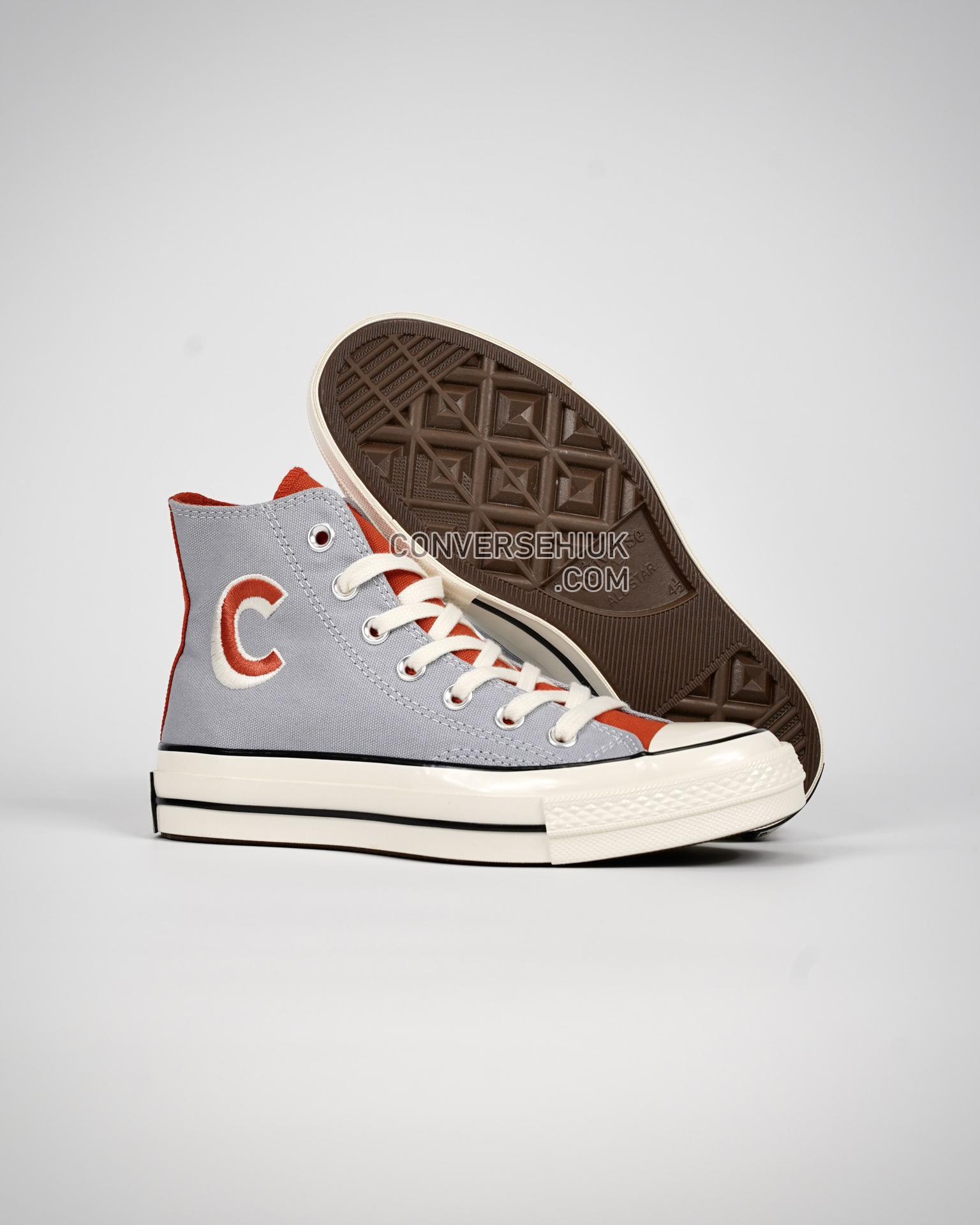 Converse Chuck 70 High Letterman Heirloom Silver/Nomadic Rust A06194C Shoes