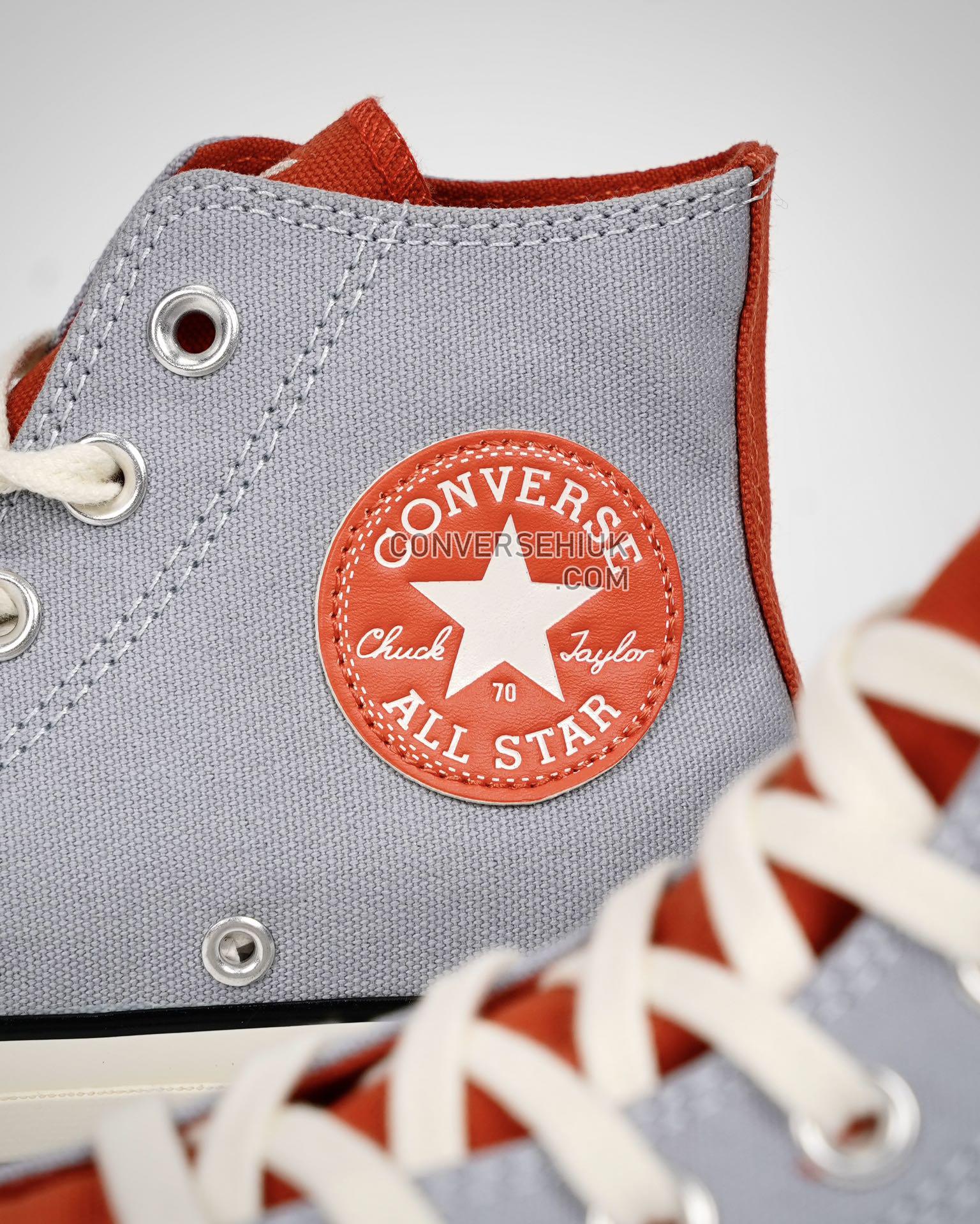 Converse Chuck 70 High Letterman Heirloom Silver/Nomadic Rust A06194C Shoes