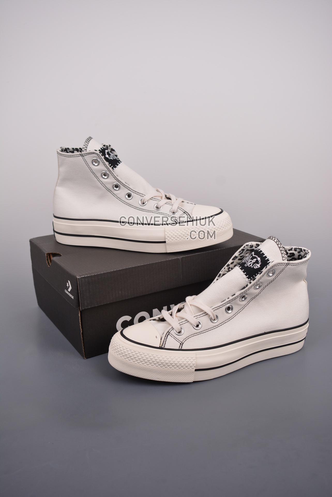 Converse Chuck Taylor All Star Lift Platform Hi Egret/Egret/Black A07113C Shoes