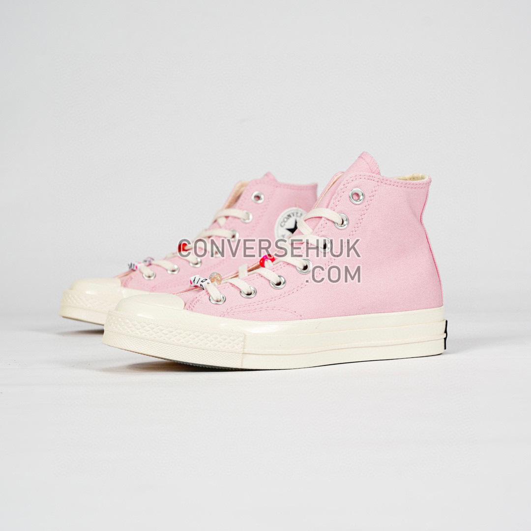 Converse Chuck Taylor All Star 70 High DIY Beads Sunrise Pink/Egret/Black A06095C Shoes