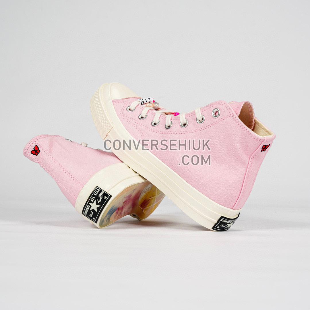 Converse Chuck Taylor All Star 70 High DIY Beads Sunrise Pink/Egret/Black A06095C Shoes