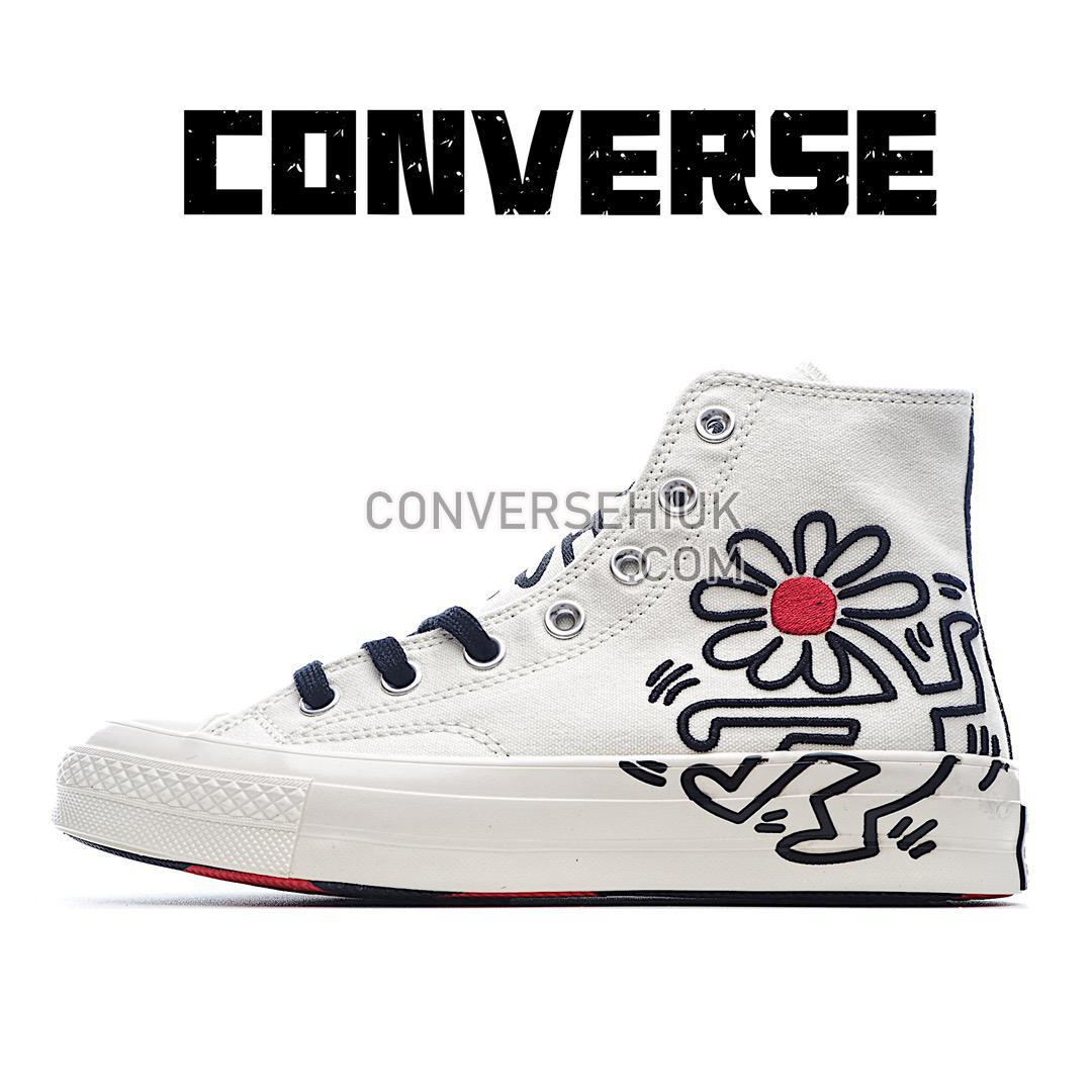 Converse Chuck Taylor All Star 70 Hi Keith Haring Egret Egret/Black/Red 171858C Shoes