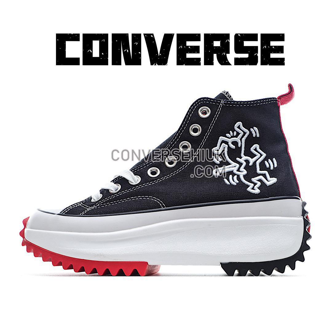 Converse Run Star Hike Hi Keith Haring Black/White/Red 171859C Shoes