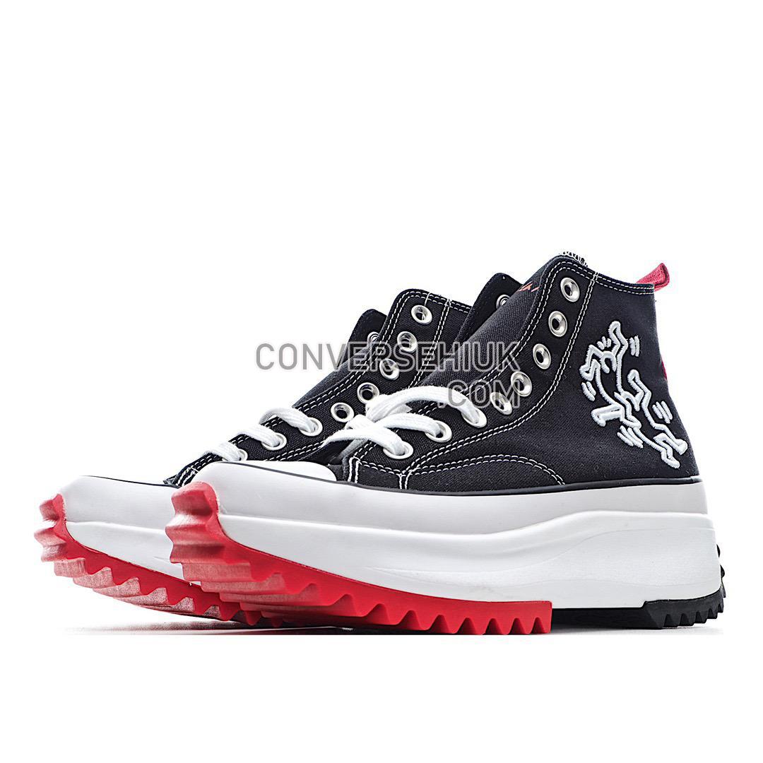 Converse Run Star Hike Hi Keith Haring Black/White/Red 171859C Shoes