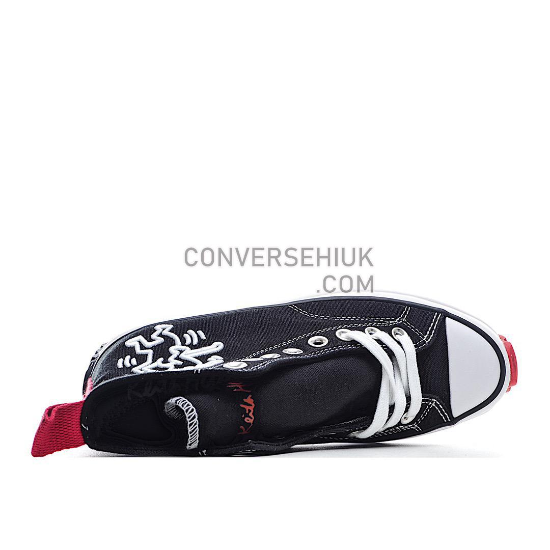 Converse Run Star Hike Hi Keith Haring Black/White/Red 171859C Shoes